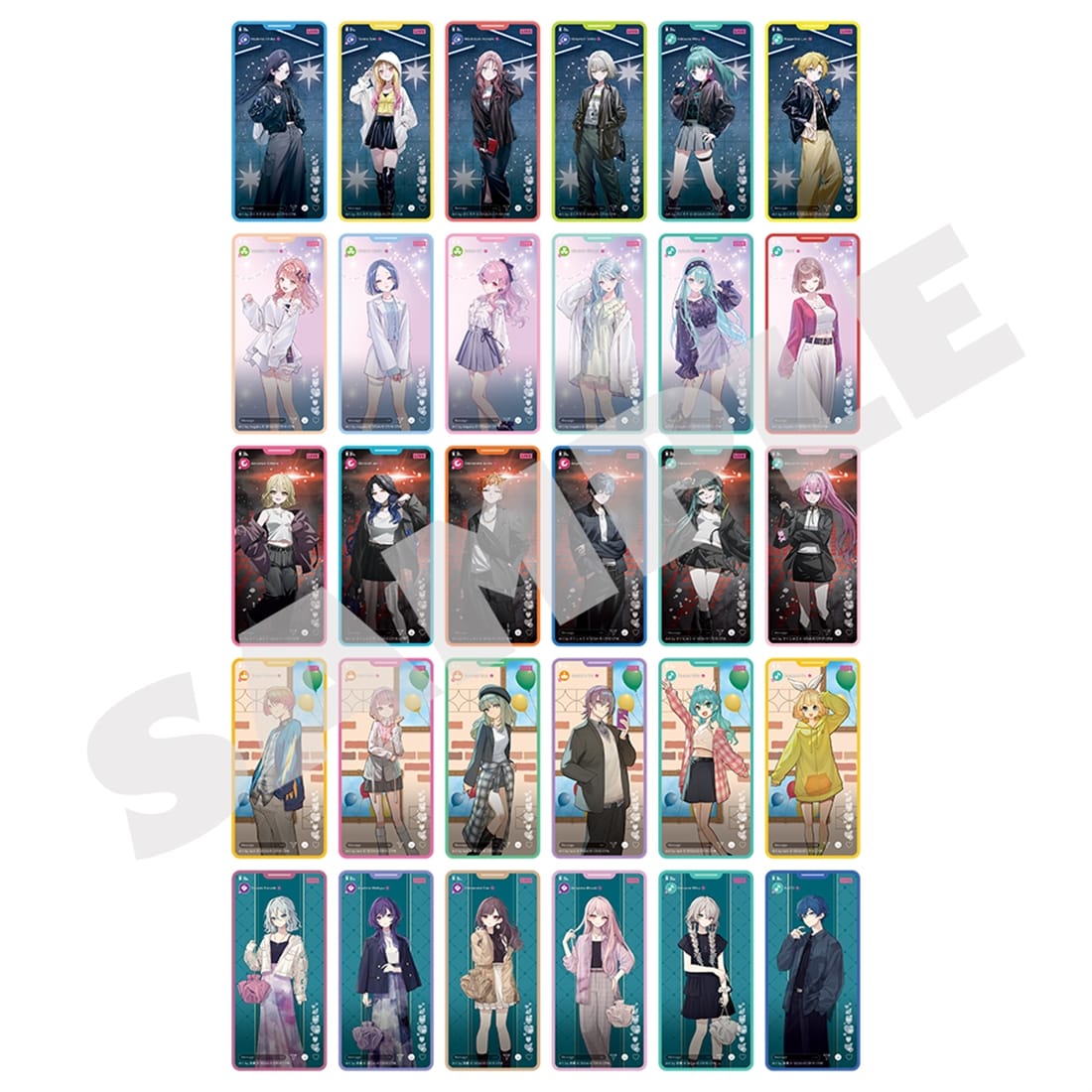 『プロセカ』イラストレーターコラボ メモステコレクション 【単品】 メモステコレクション（全30種+レア） 【単品】 メモステコレクション（全30種+レア）