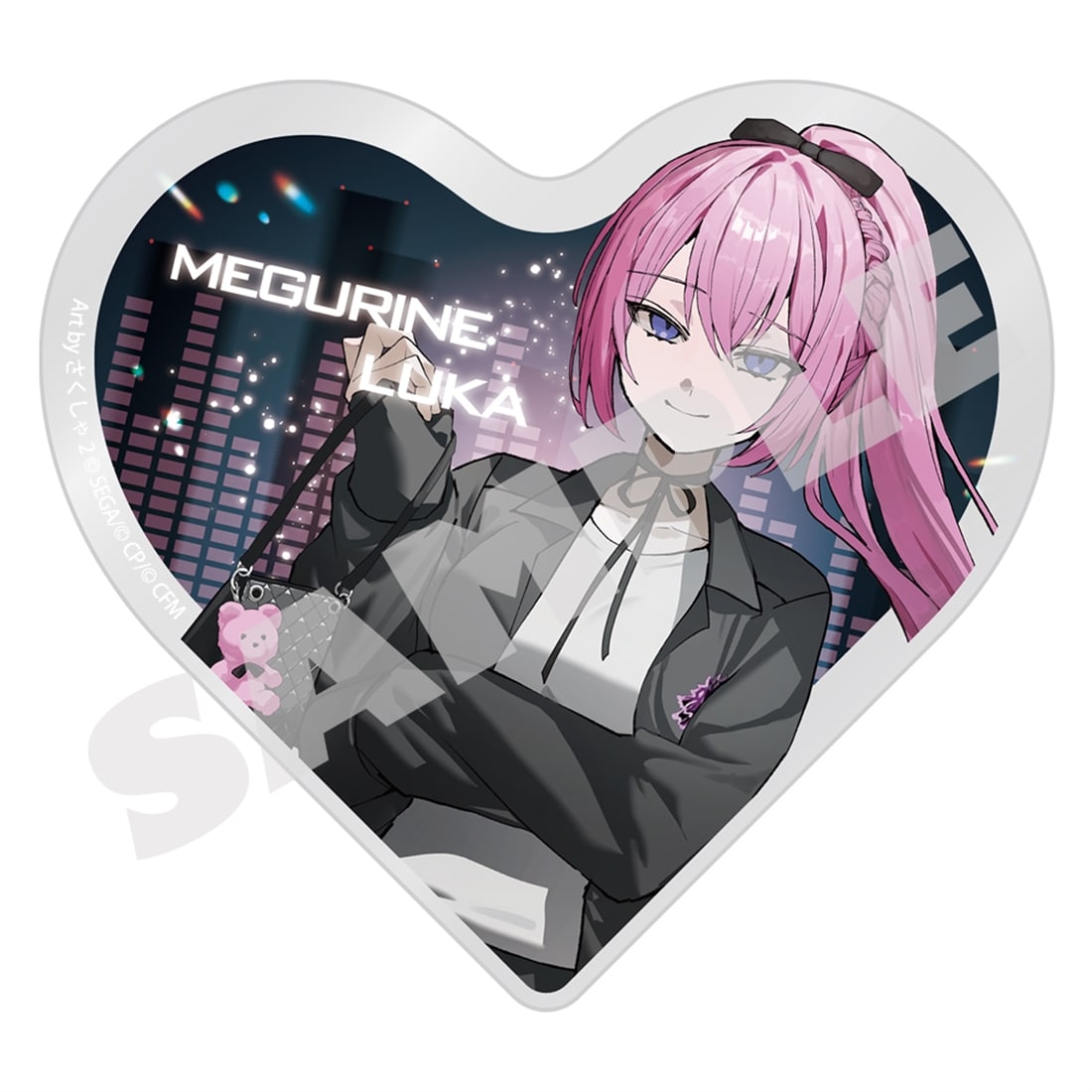 『プロセカ』イラストレーターコラボ ハート型アクリルブロック ストリートのセカイの巡音ルカ ストリートのセカイの巡音ルカ