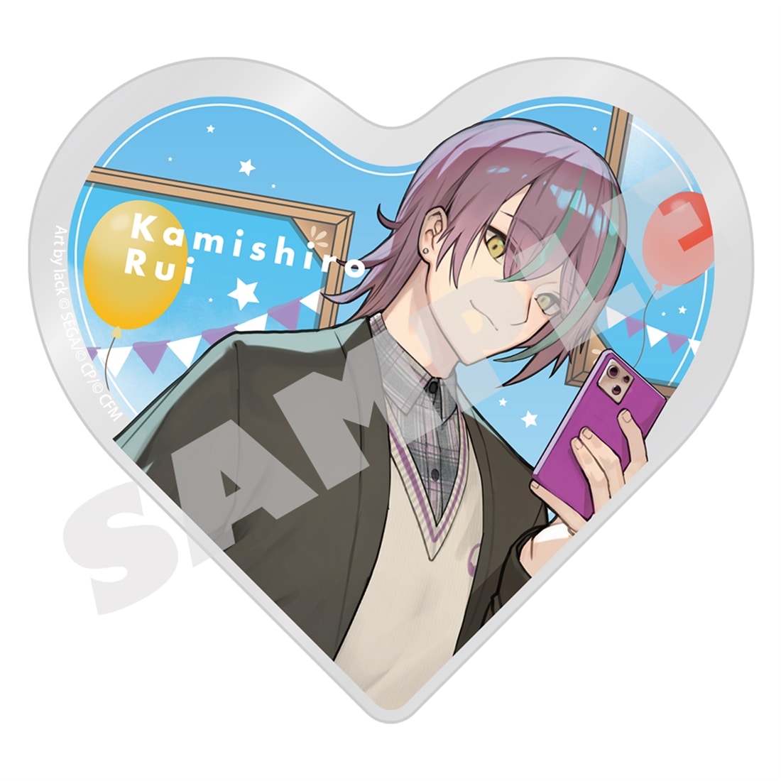 『プロセカ』イラストレーターコラボ ハート型アクリルブロック 神代 類 神代 類