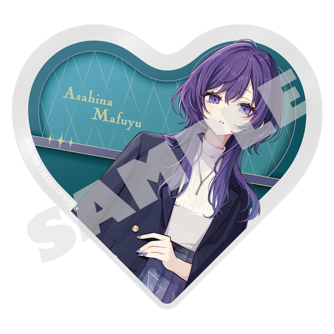 『プロセカ』イラストレーターコラボ ハート型アクリルブロック 朝比奈 まふゆ 朝比奈 まふゆ