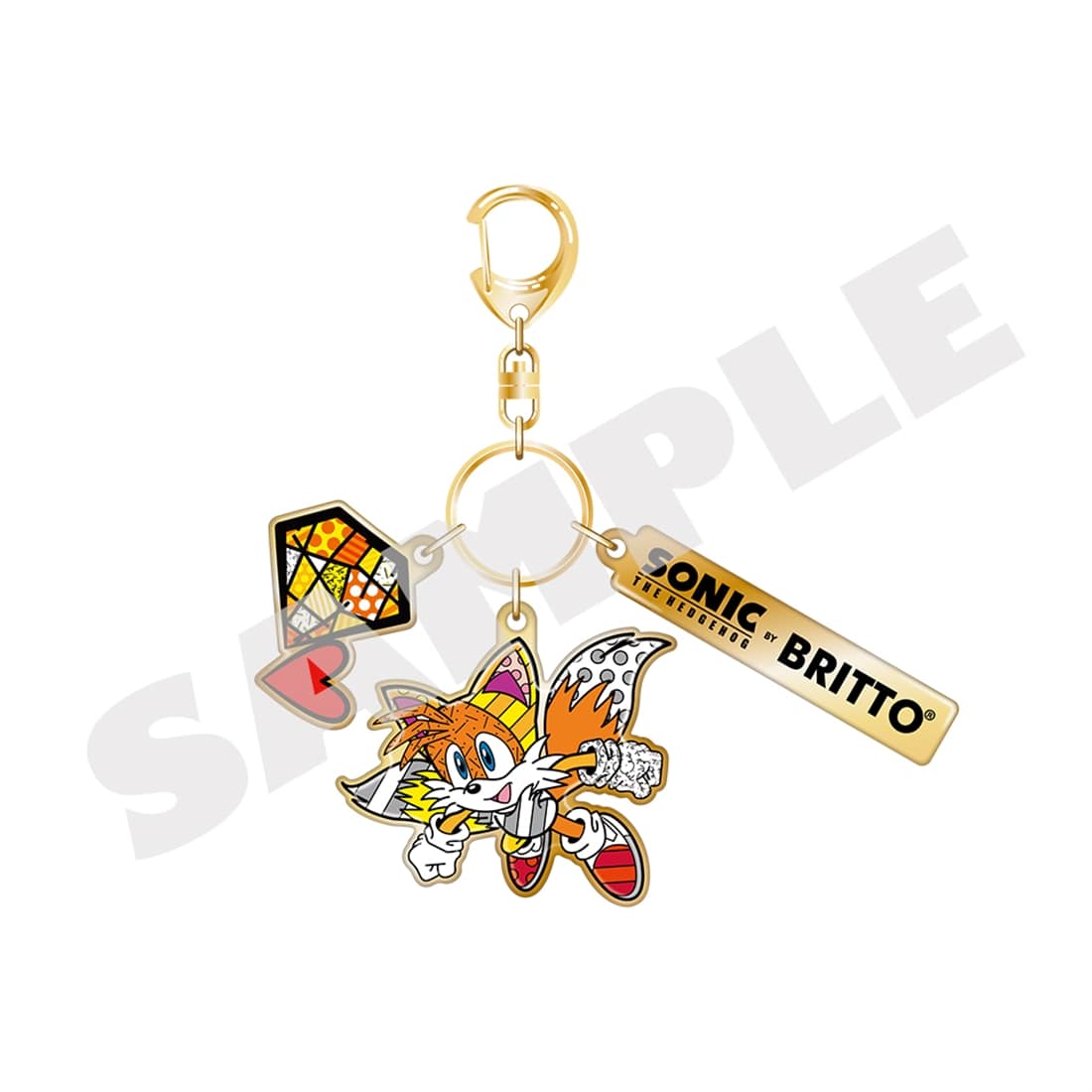 『SONIC THE HEDGEHOG×BRITTO』メタルキーホルダー テイルス テイルス