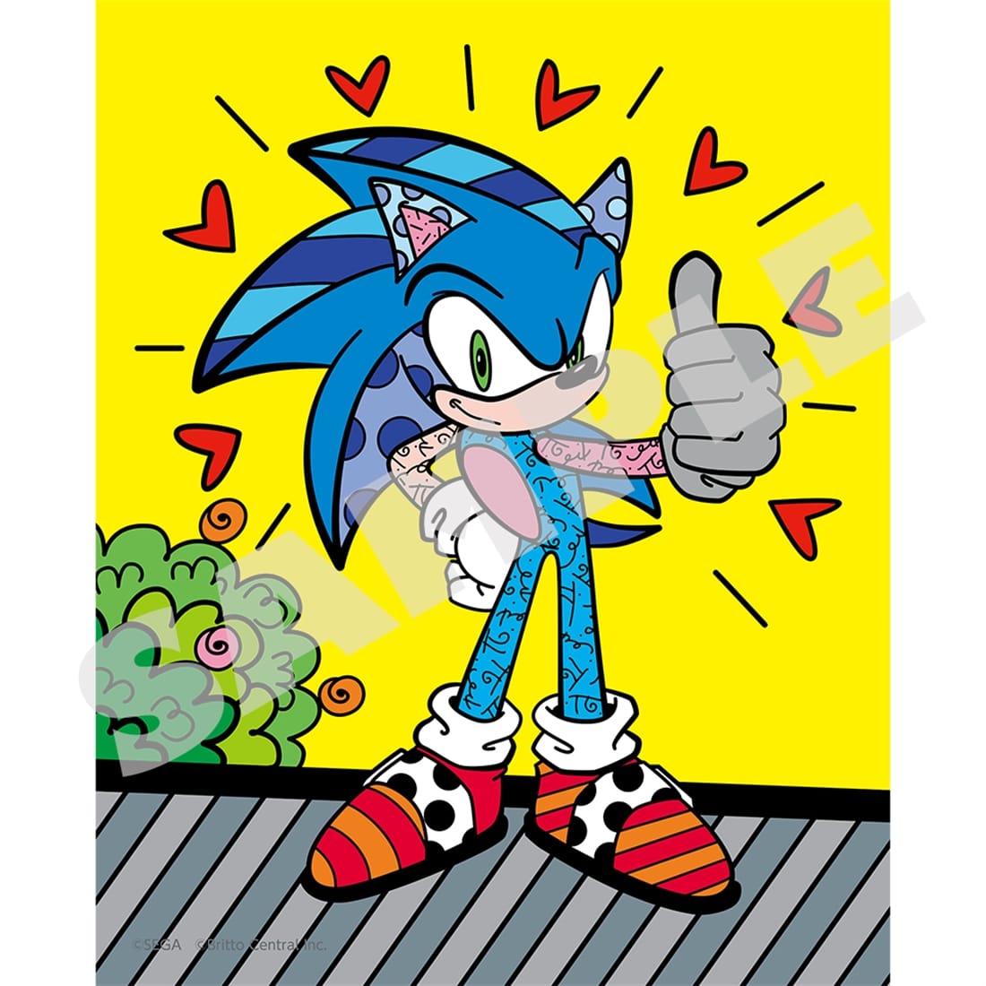 『SONIC THE HEDGEHOG×BRITTO』キャンバスボード ソニック ソニック