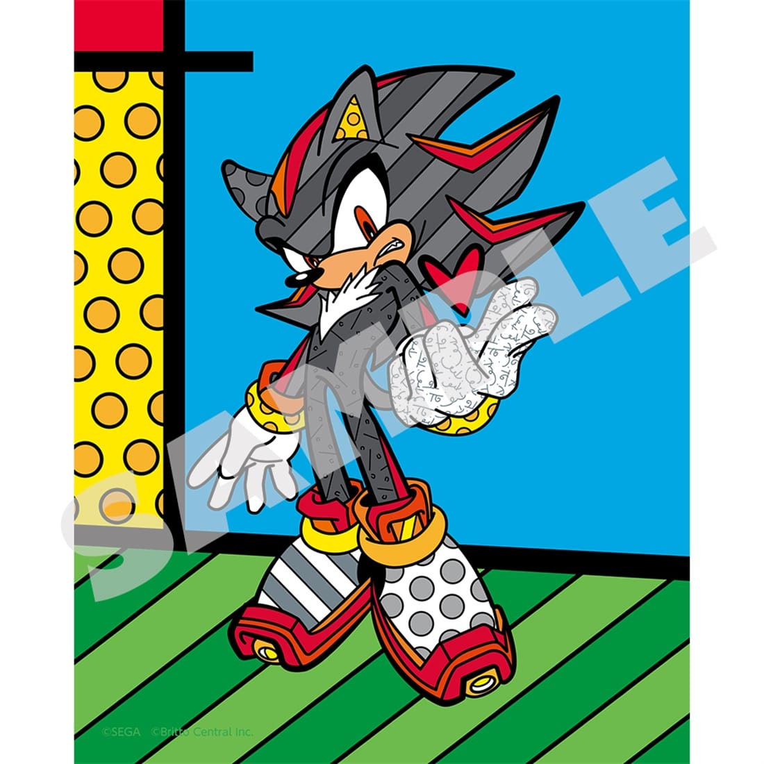 『SONIC THE HEDGEHOG×BRITTO』キャンバスボード シャドウ シャドウ