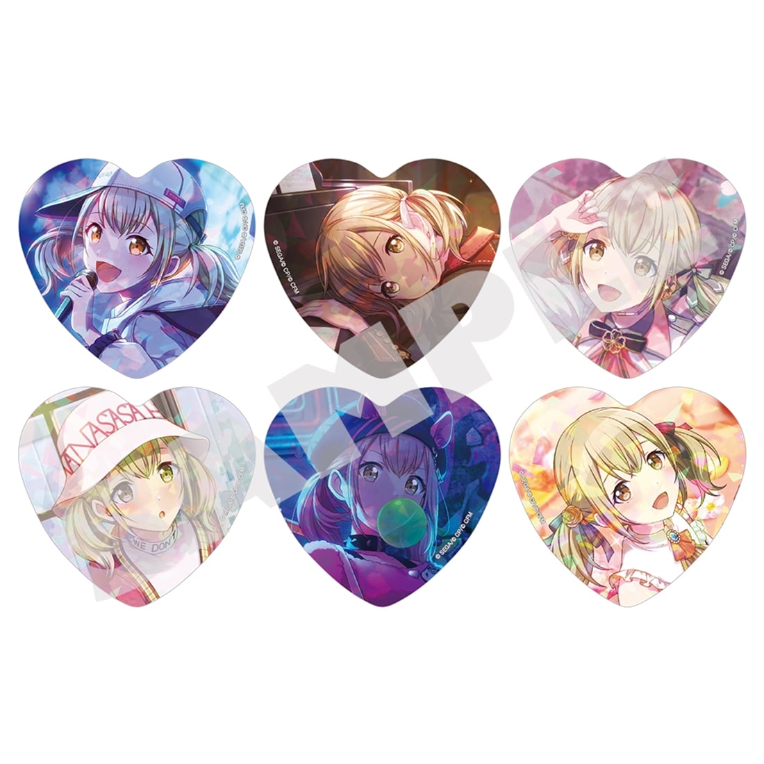 『プロセカ』H/Art Collection 缶バッジ vol.1  【BOX】小豆沢 こはね（全6種） 【BOX】小豆沢 こはね（全6種）