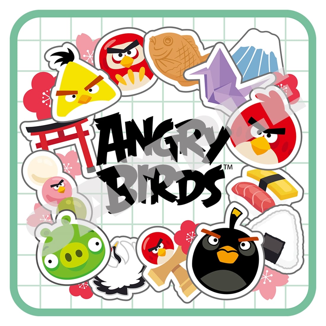『Angry Birds』 ハンドタオル（Japan Icons） Japan Icons