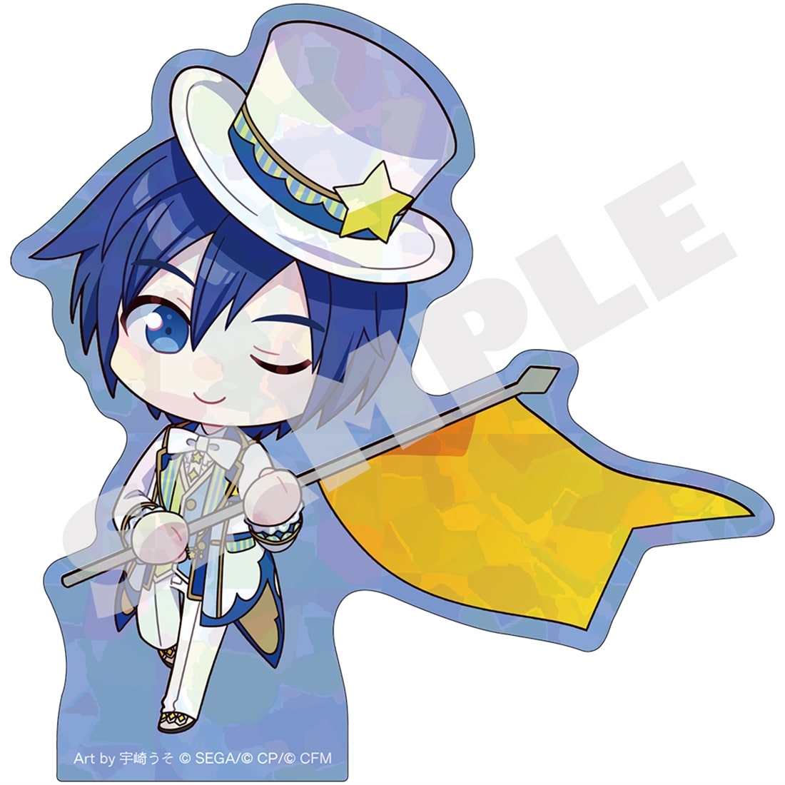 『プロジェクトセカイ 6th Anniversary 感謝祭』ミニキャラ クリアホロステッカー06 KAITO 06 KAITO