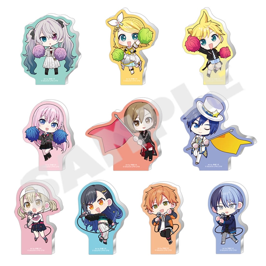 『プロジェクトセカイ 6th Anniversary 感謝祭』ミニキャラ アクリルフィギュアコレクション A【単品】バーチャル・シンガー＆Vivid BAD SQUAD（全10種） バーチャル・シンガー＆Vivid BAD SQUAD