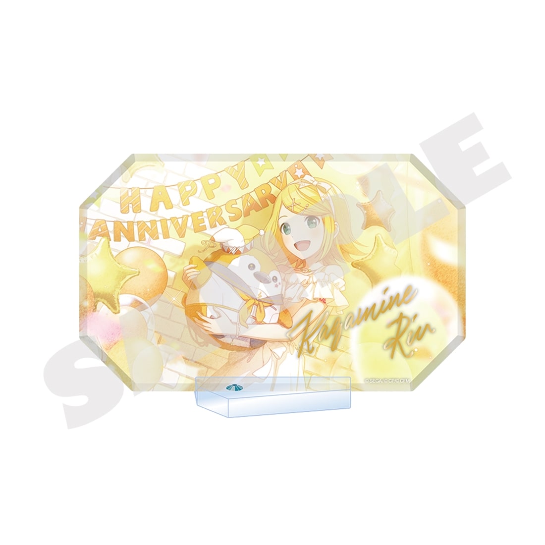 『プロセカ』Anniversary/Birthdayイラスト 2024-2025 アクリルブロックスタンド 鏡音リン 鏡音リン