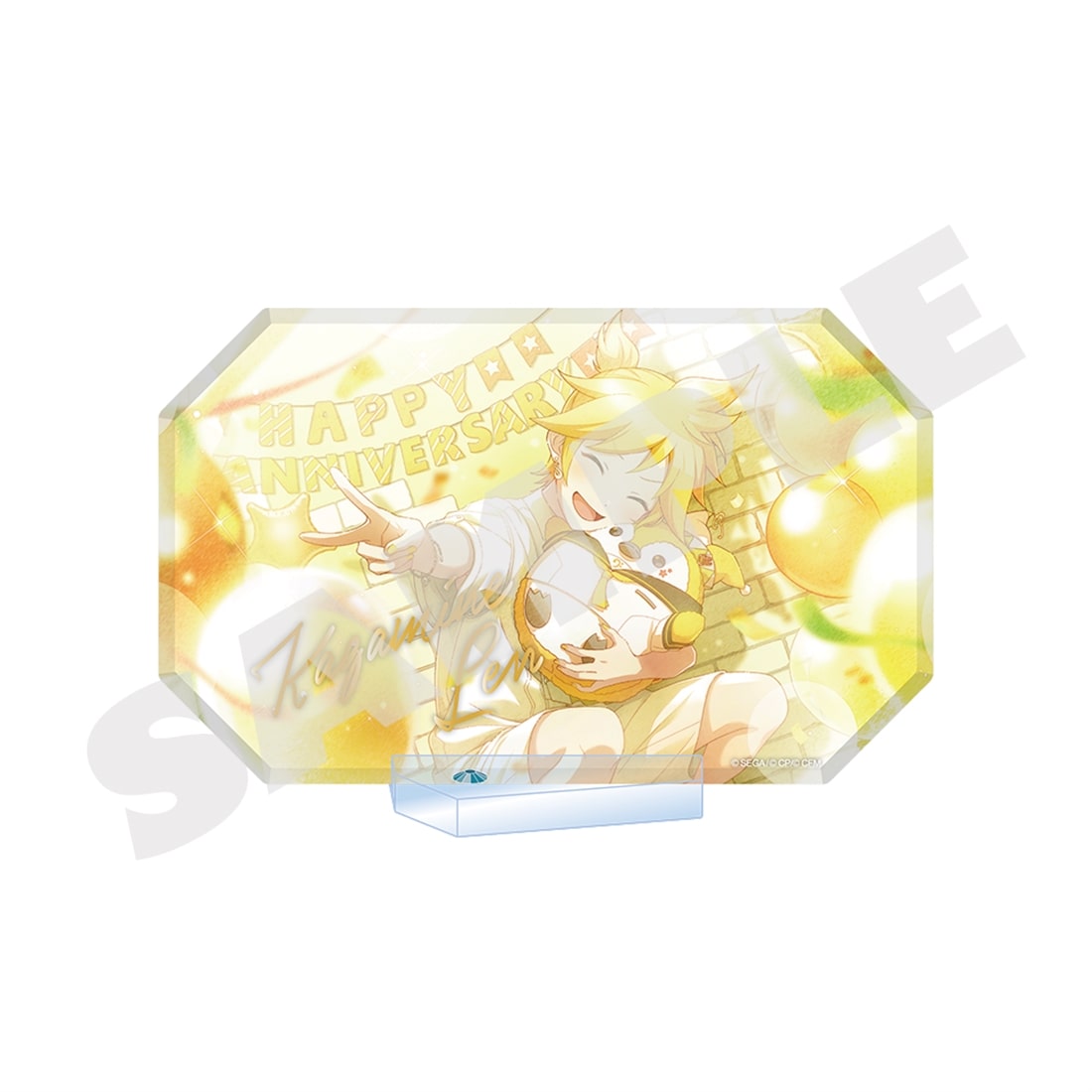 『プロセカ』Anniversary/Birthdayイラスト 2024-2025 アクリルブロックスタンド 鏡音レン 鏡音レン