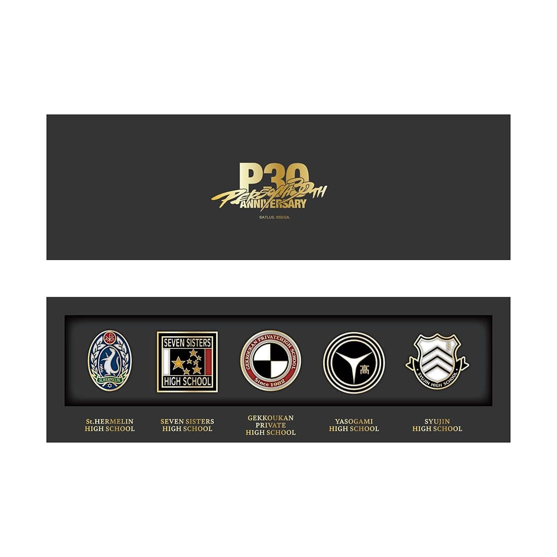 P30th 校章ピンバッジセット