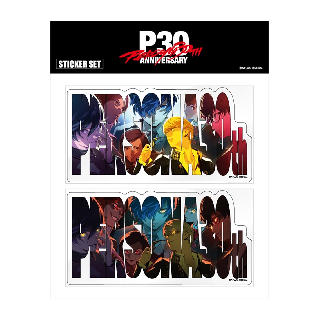 P30th 30周年記念イラストA クリアステッカーセット