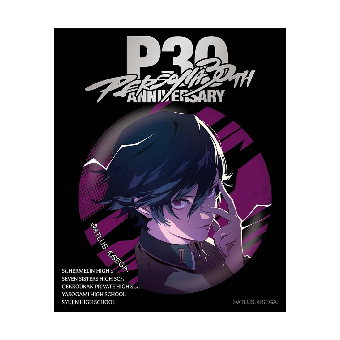 P30th 30周年記念イラストA 主人公レンチキュラー缶バッジ（P1） P1