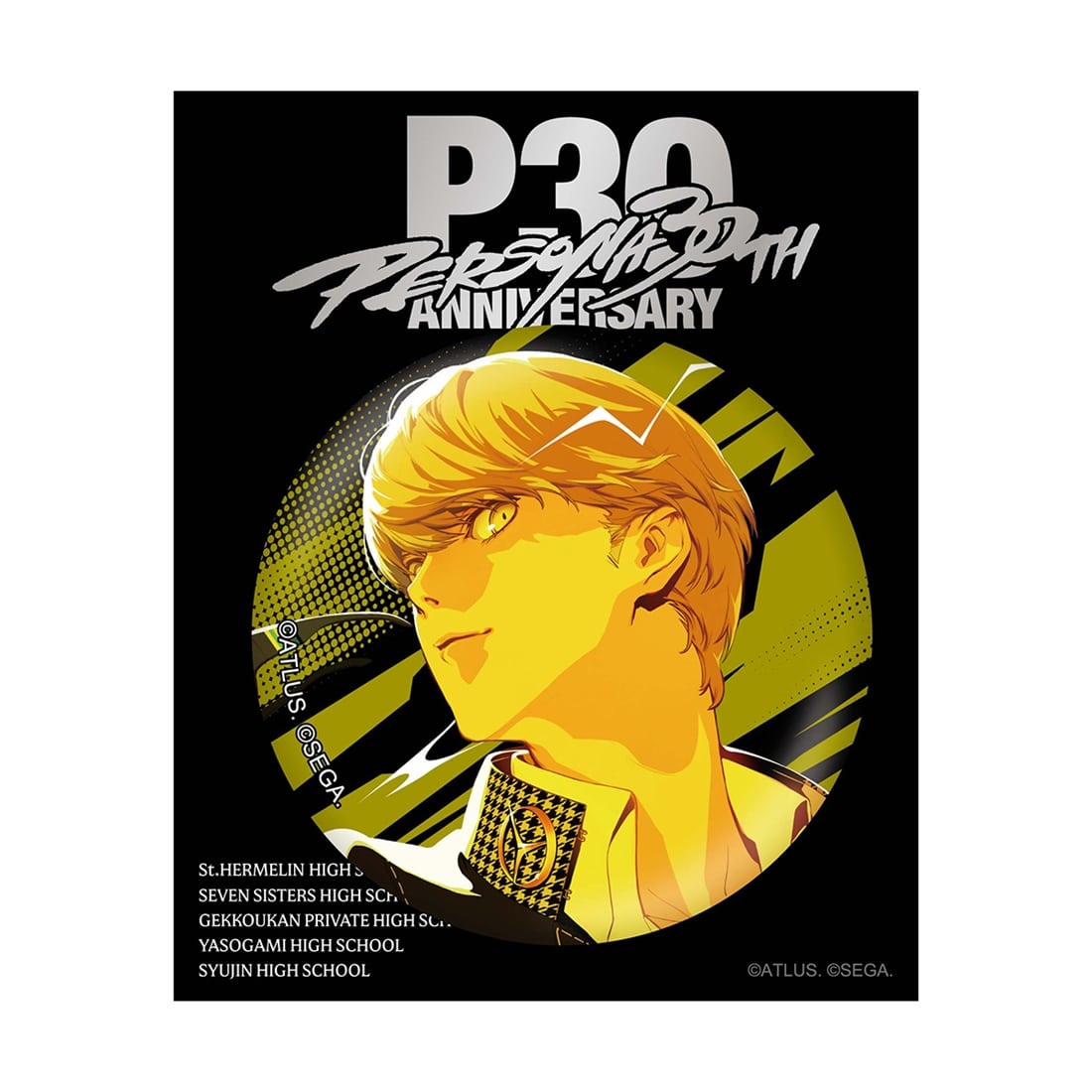 P30th 30周年記念イラストA 主人公レンチキュラー缶バッジ（P4） P4