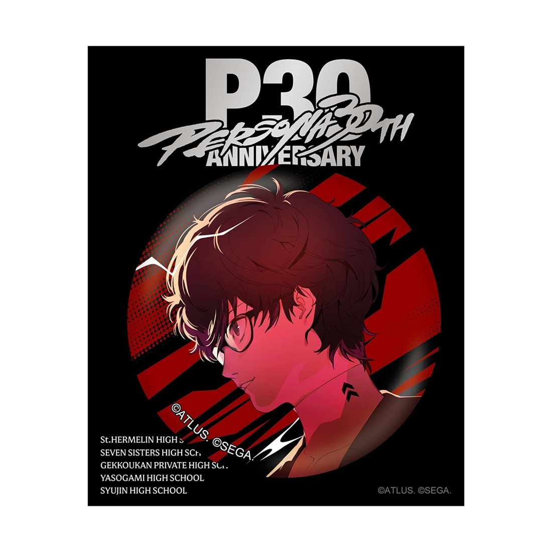 P30th 30周年記念イラストA 主人公レンチキュラー缶バッジ（P5） P5