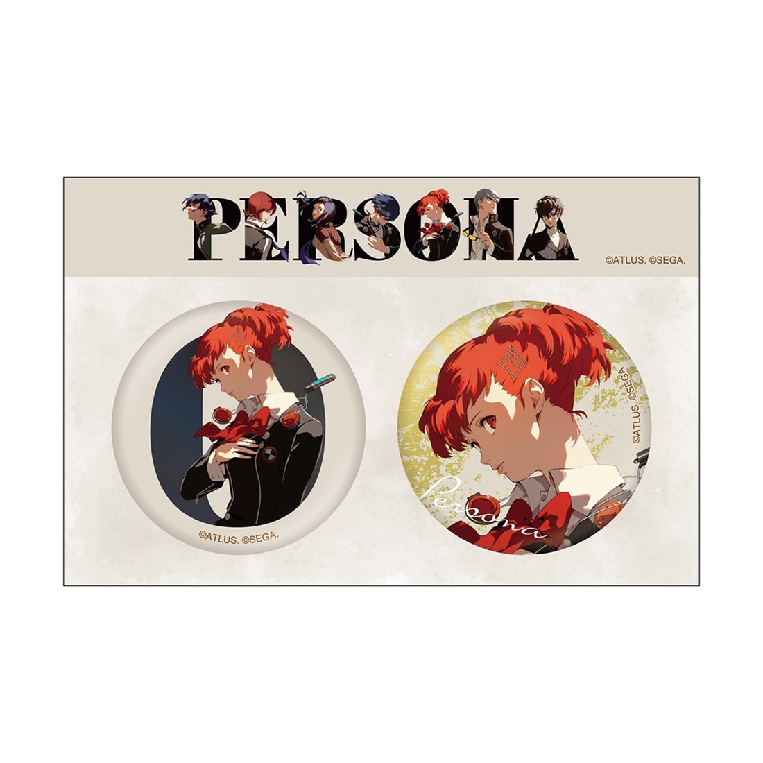 P30th 30周年記念イラストC 主人公缶バッジセット（P3P） P3P