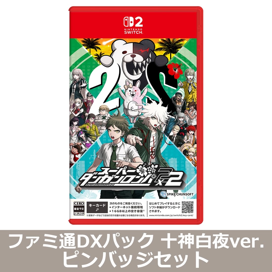 スーパーダンガンロンパ2×2 NS2版 ファミ通DXパック 十神白夜ver. ピンバッジセット（エビテン限定特典付き） NS2版 DXパック 十神白夜ver. ピンバッジセット