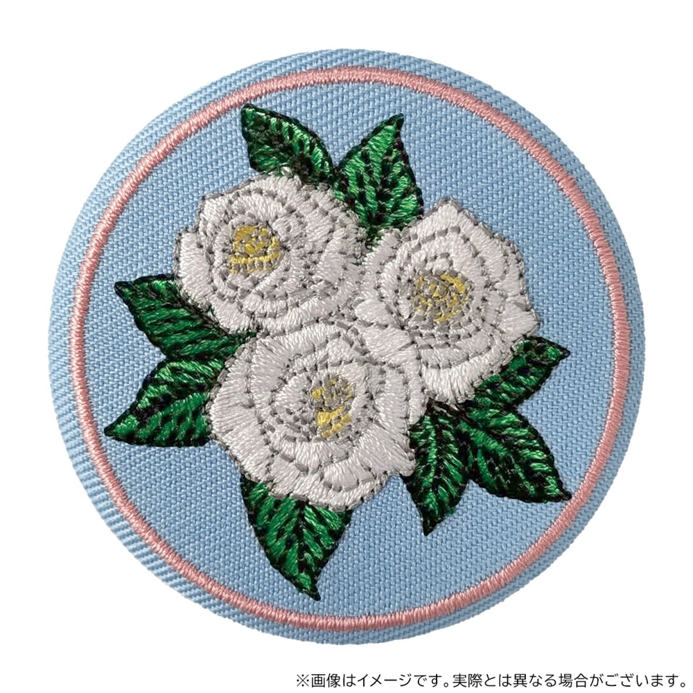 映画『マッチング TRUE LOVE』白薔薇刺繍ブローチ