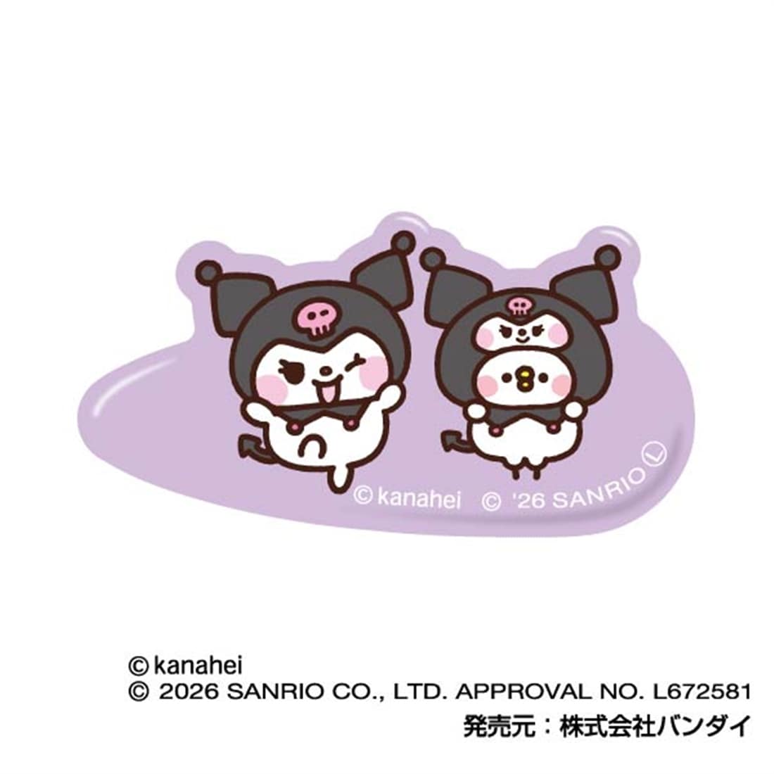 カナヘイの小動物×サンリオキャラクターズ ヘアクリップPlus 05 ピスケ × クロミ
