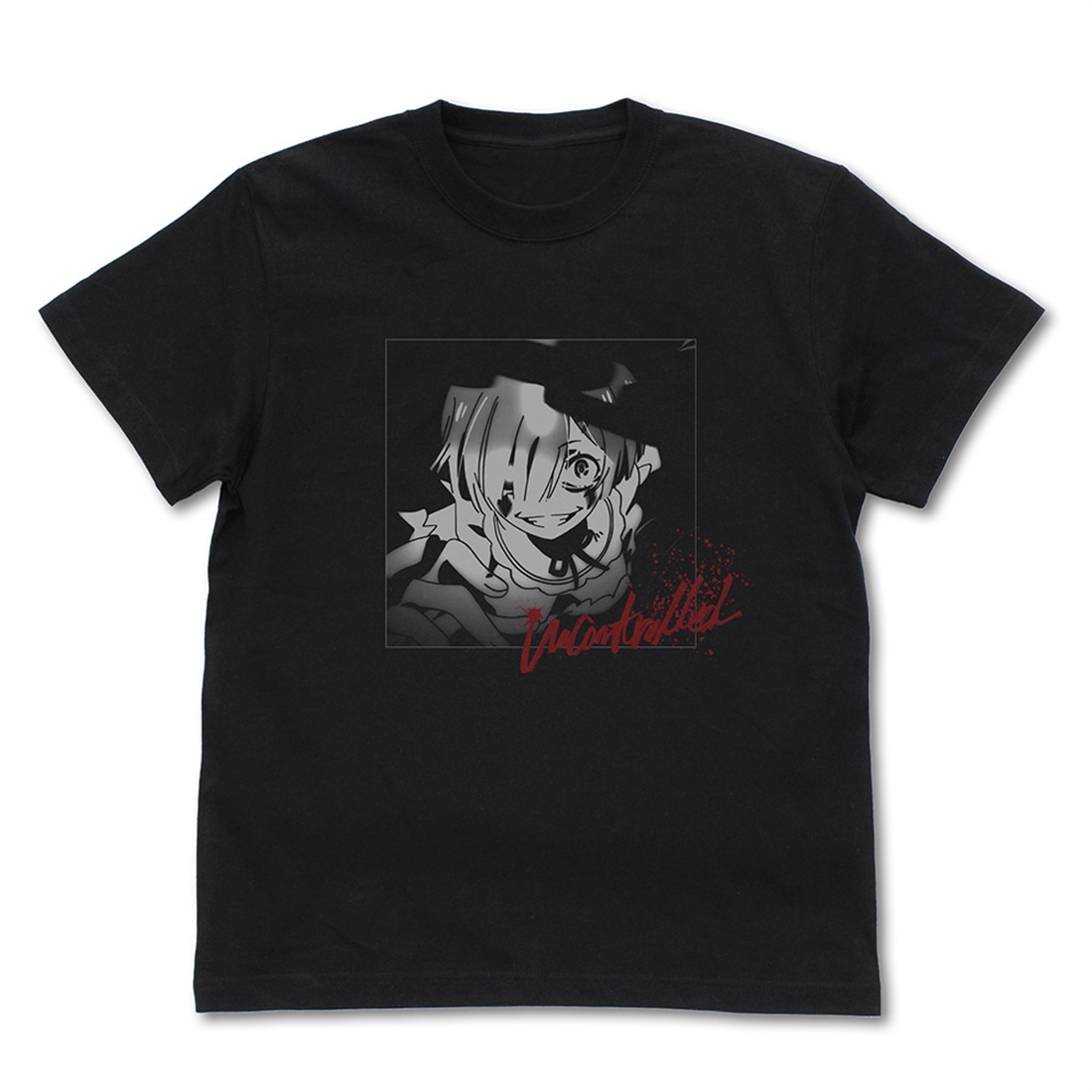 Re:ゼロから始める異世界生活 レム 鬼化 Tシャツ BLACK S S