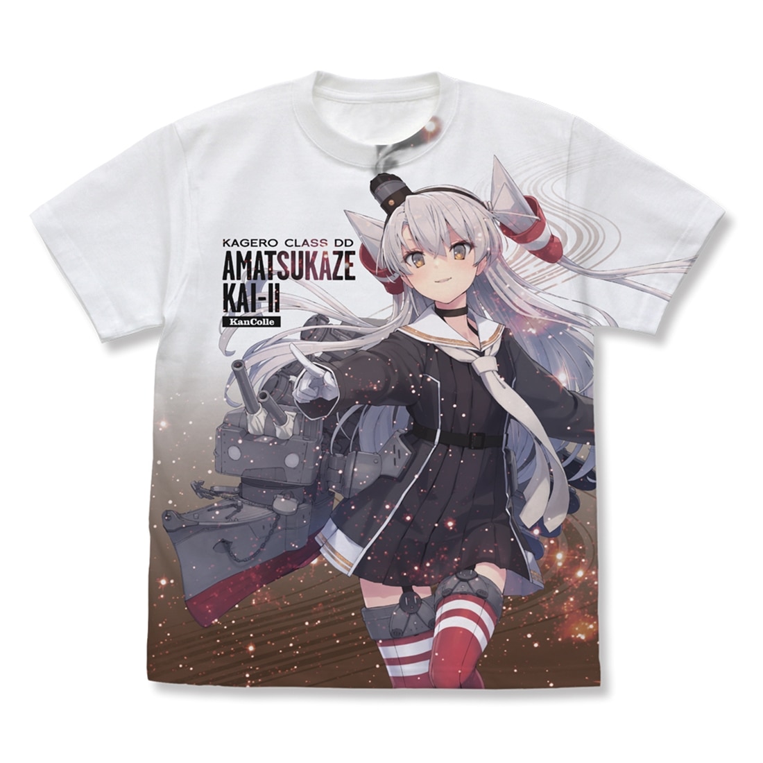 艦隊これくしょん -艦これ- 天津風改二 フルグラフィックTシャツ WHITE L L