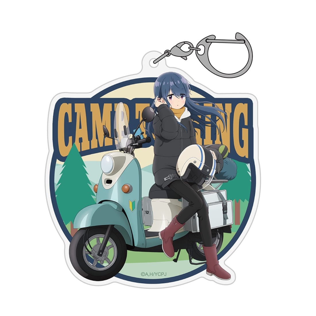 ゆるキャン△ SEASON3 描き下ろし 志摩リン アクリルマルチキーホルダー バイクでひといきVer.