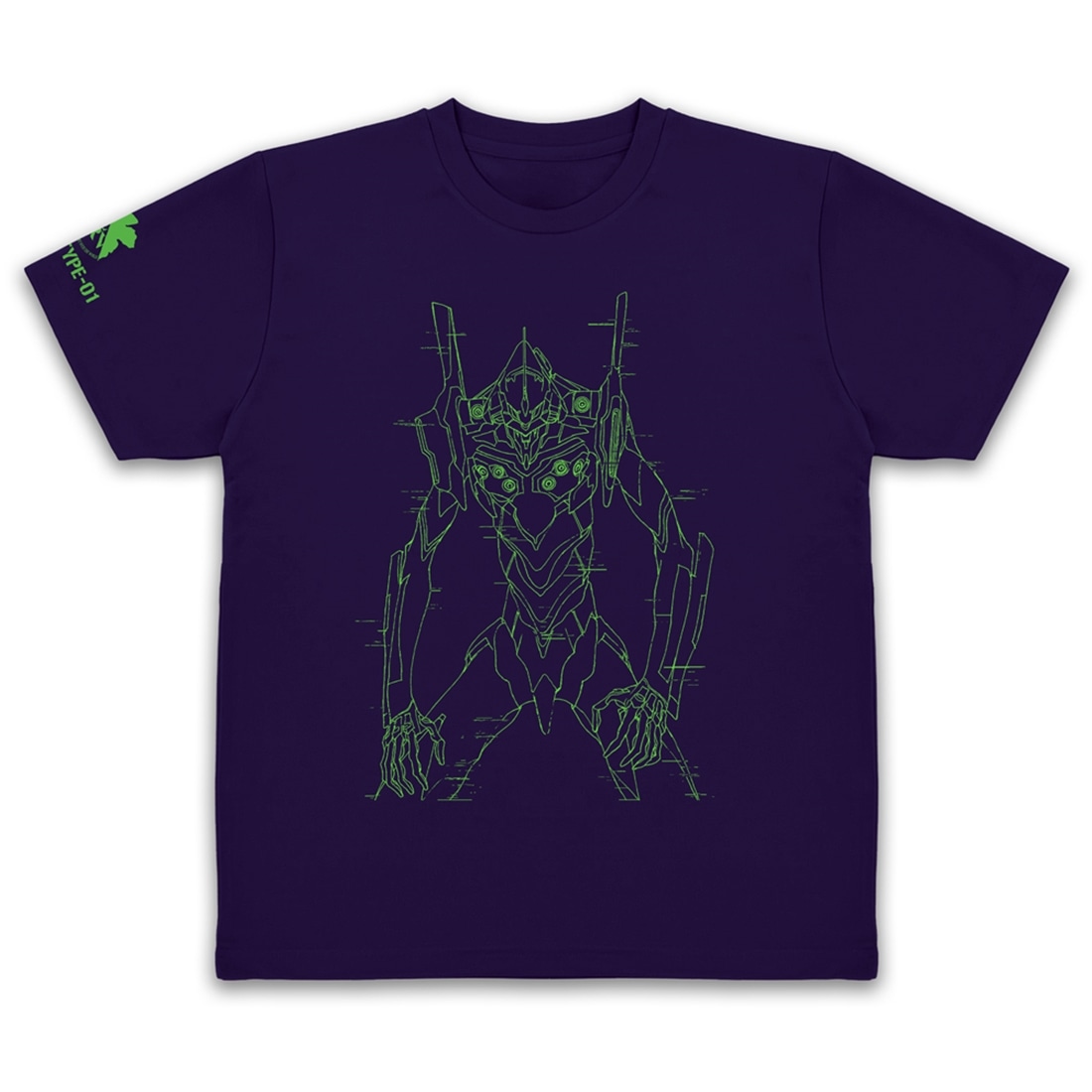 EVANGELION 初号機 ドライTシャツ DEEP PURPLE L DEEP PURPLE L