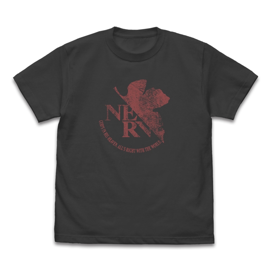 EVANGELION NERV ヴィンテージロゴ Tシャツ SUMI S SUMI S