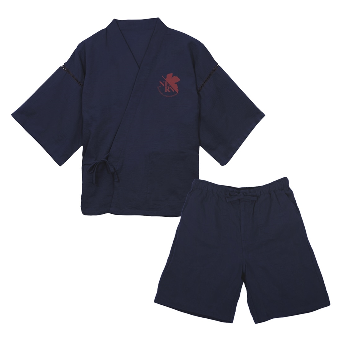 EVANGELION NERV 甚平 紺-大（XL～XXL） 紺 XL～XXL