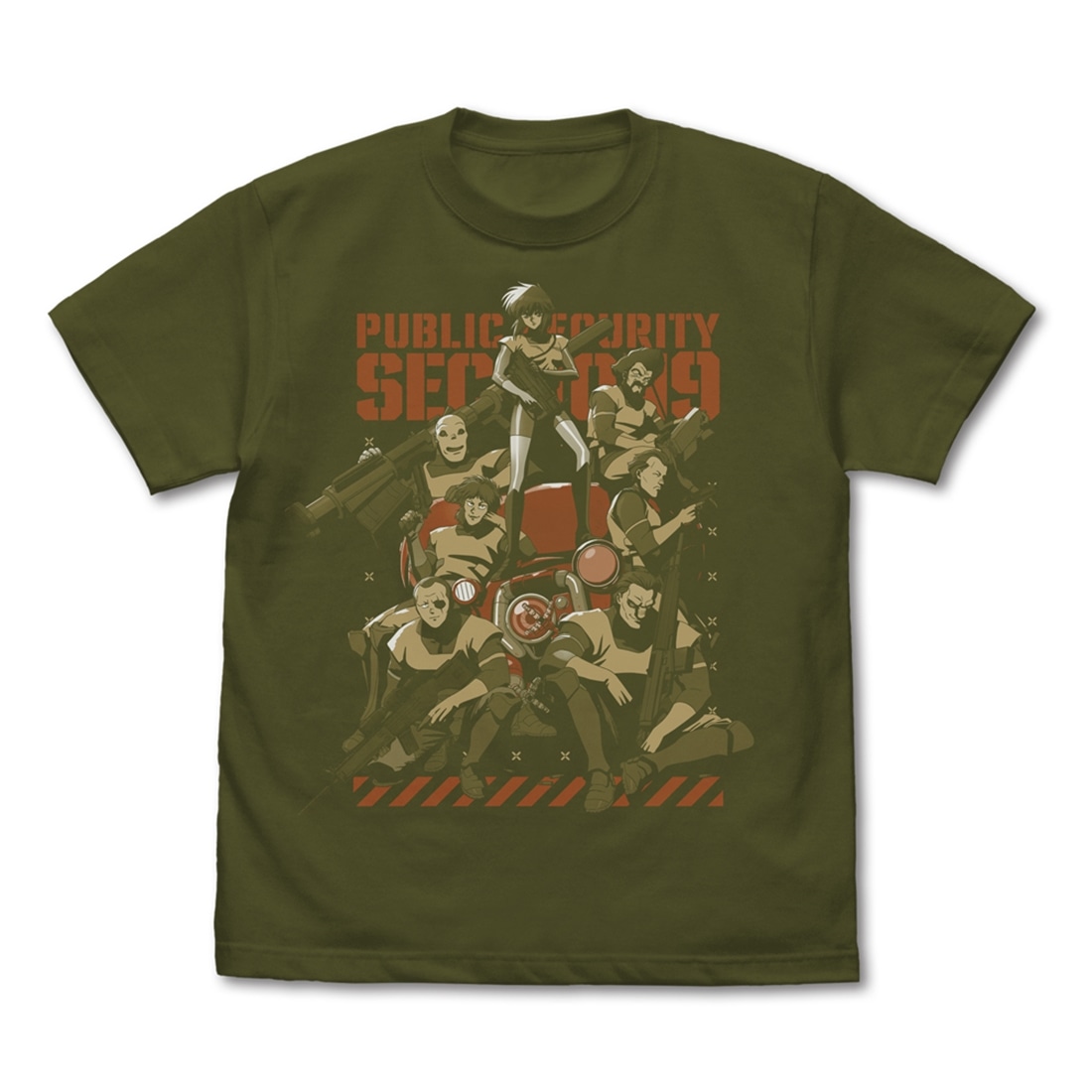 攻殻機動隊 THE GHOST IN THE SHELL TGITS 公安9課 Tシャツ MOSS M MOSS M