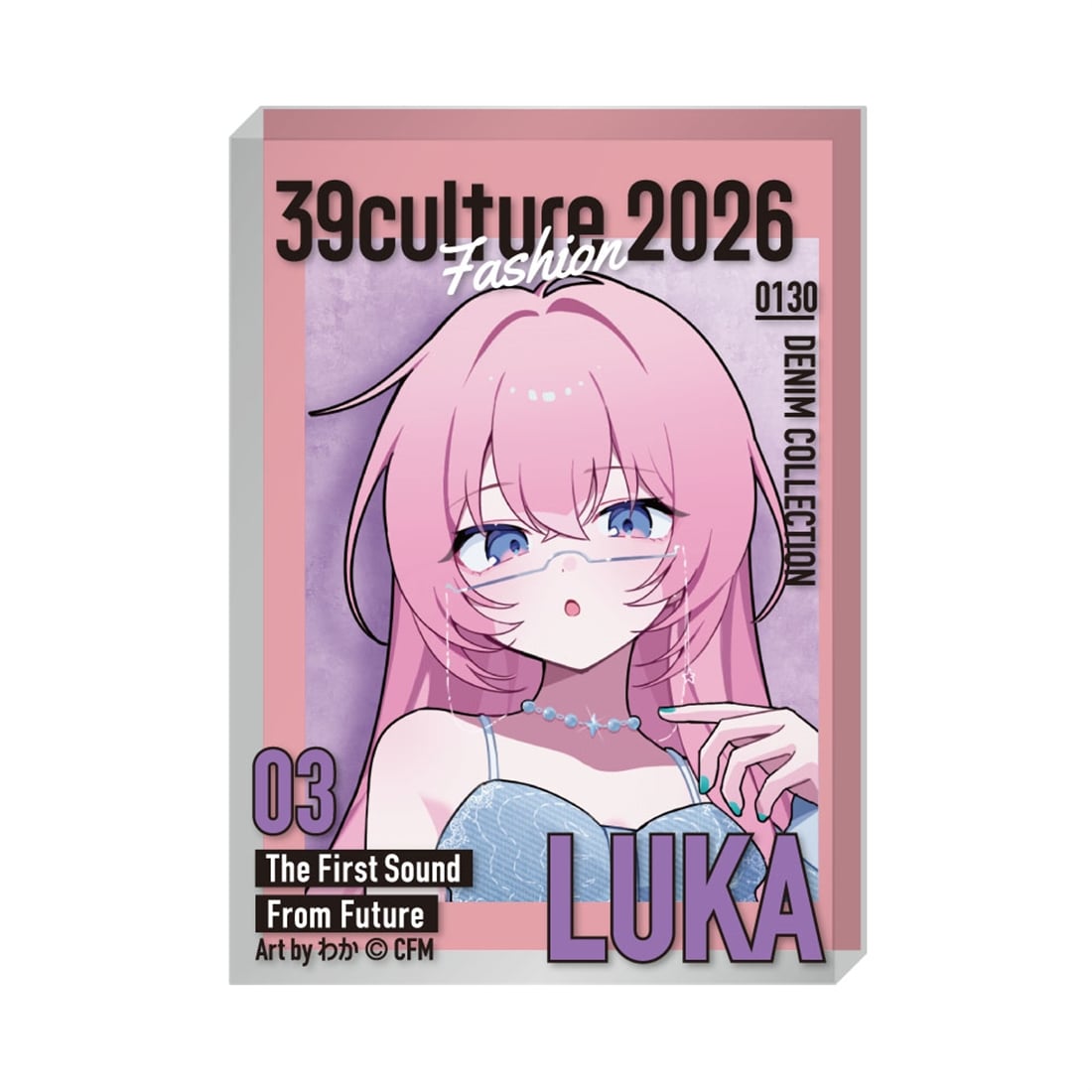 39Culture 2026 FASHION 雑誌風アクリルブロック 巡音ルカ