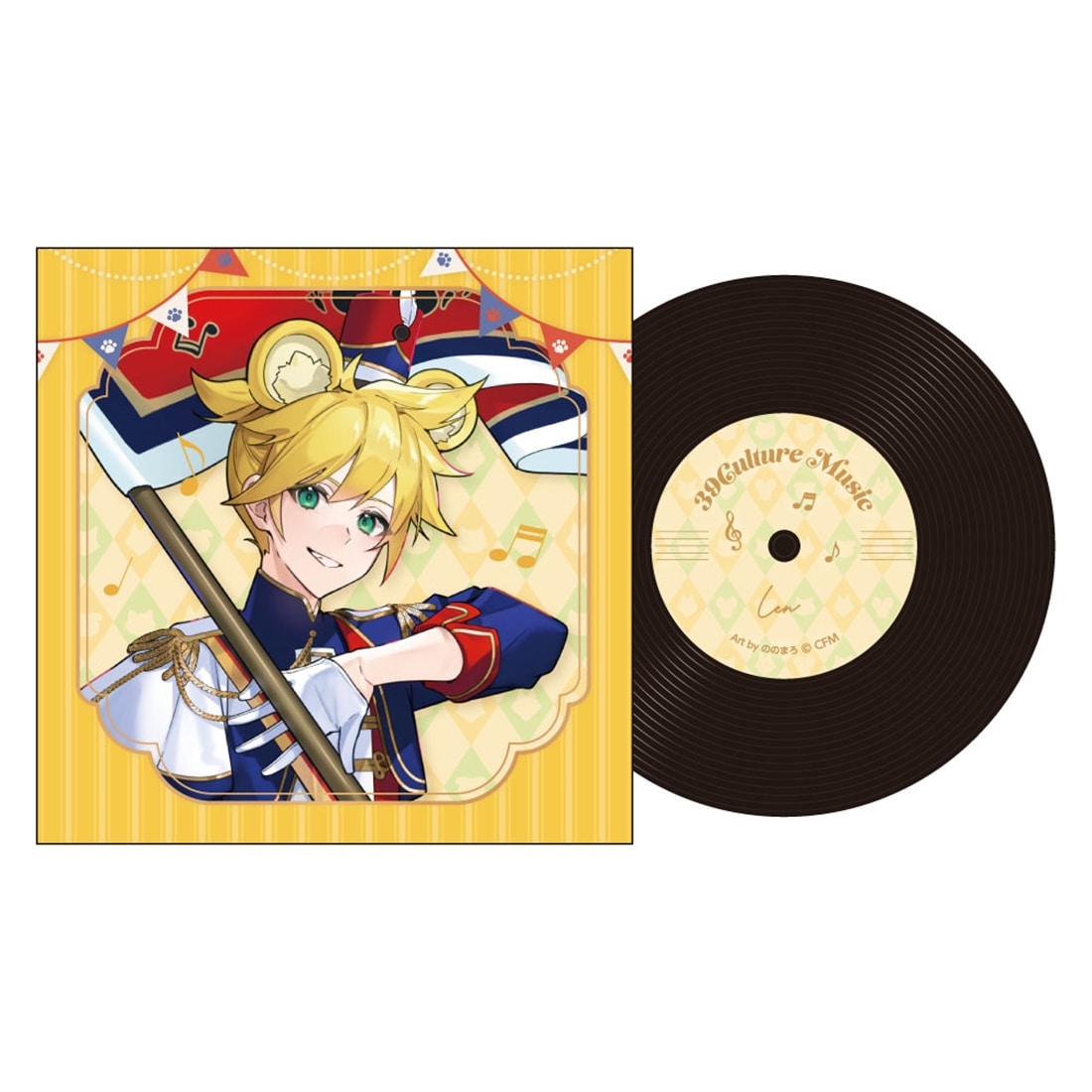 39Culture 2026 MUSIC レコード風コースター 鏡音レン