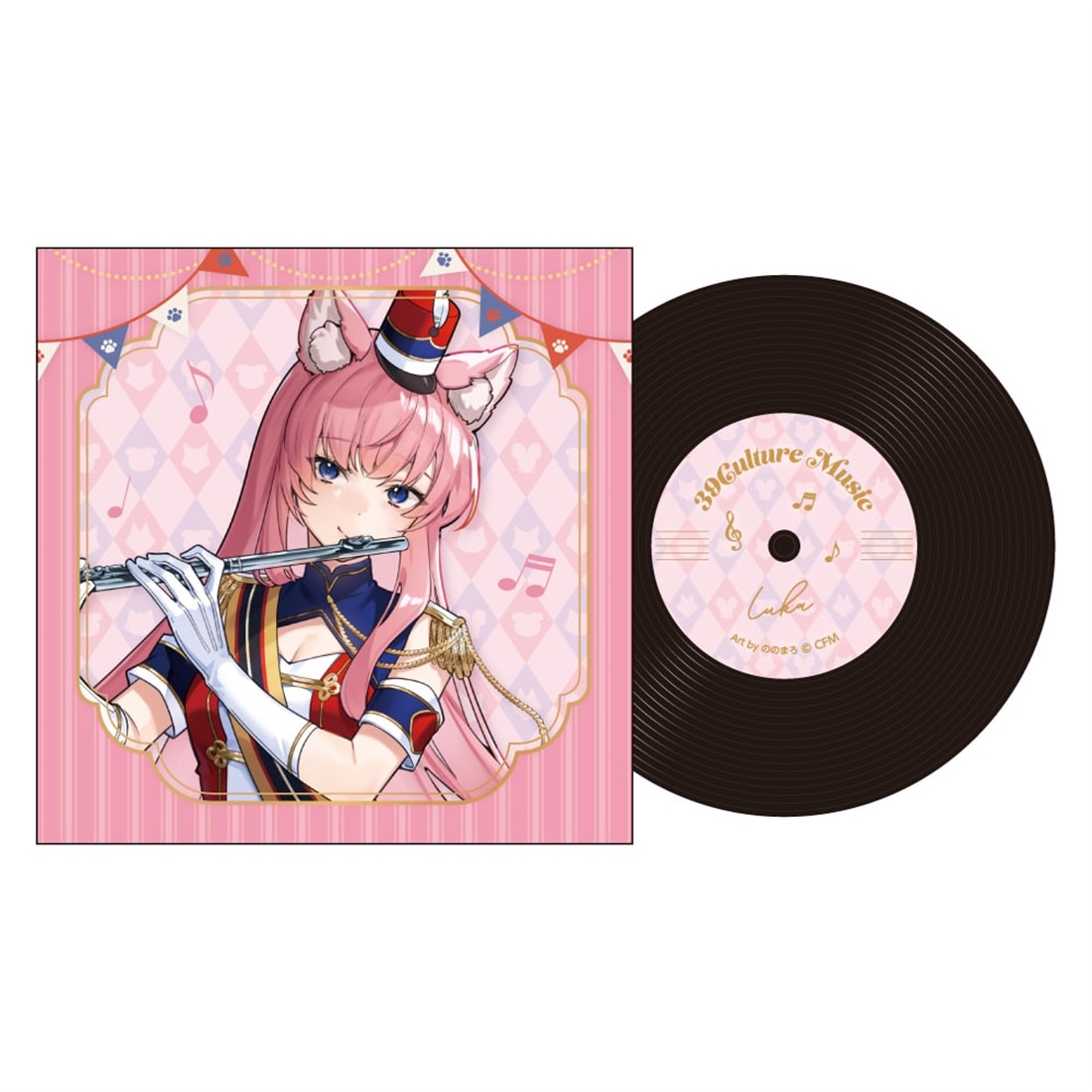 39Culture 2026 MUSIC レコード風コースター 巡音ルカ