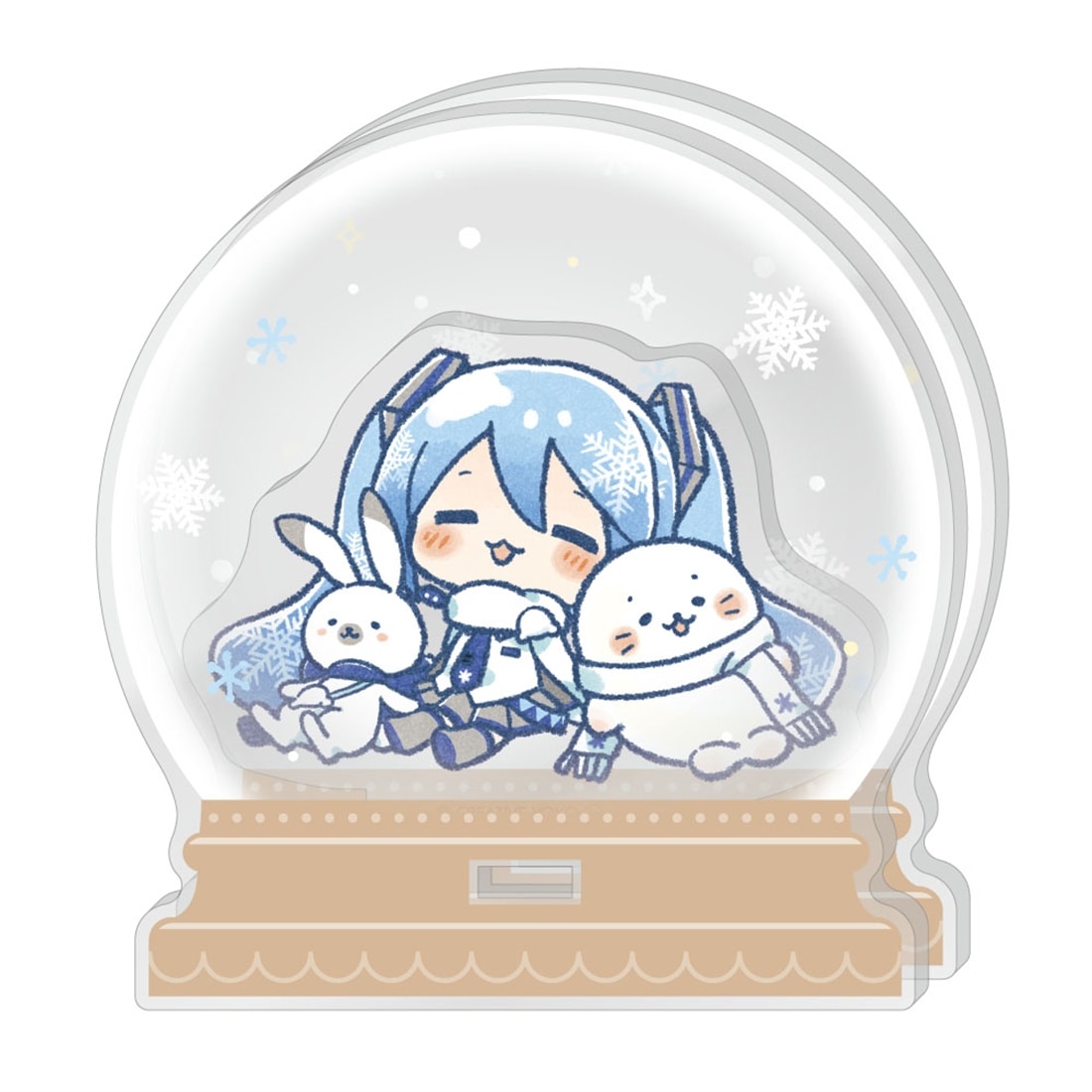 しろたん×雪ミク アクリルジオラマ B