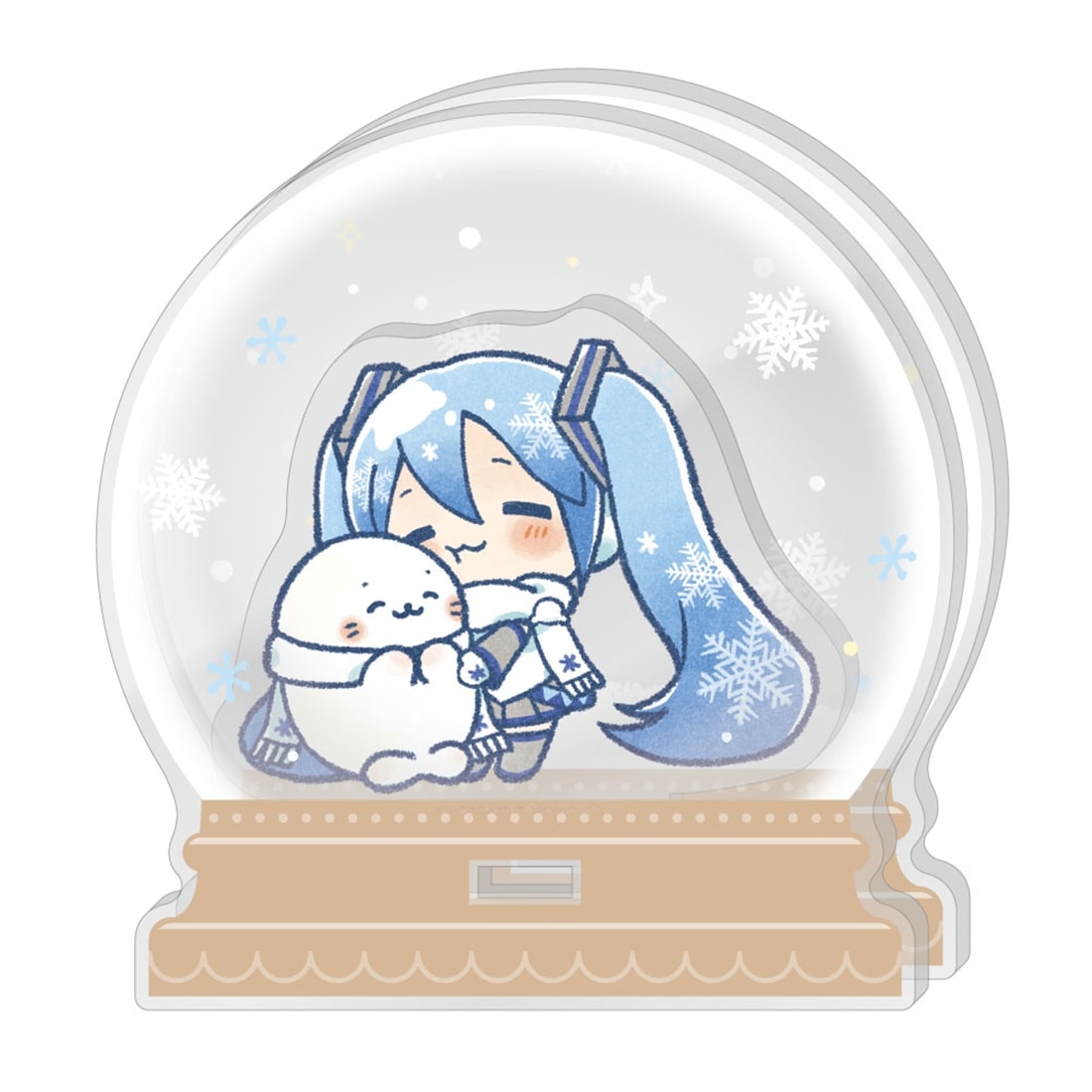しろたん×雪ミク アクリルジオラマ C: グッズ・文具 | カドスト