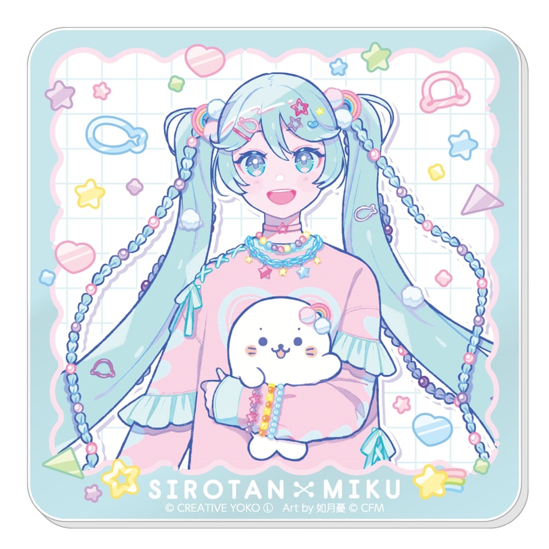 しろたん×初音ミク 第2弾 アクリルコースター 初音ミク