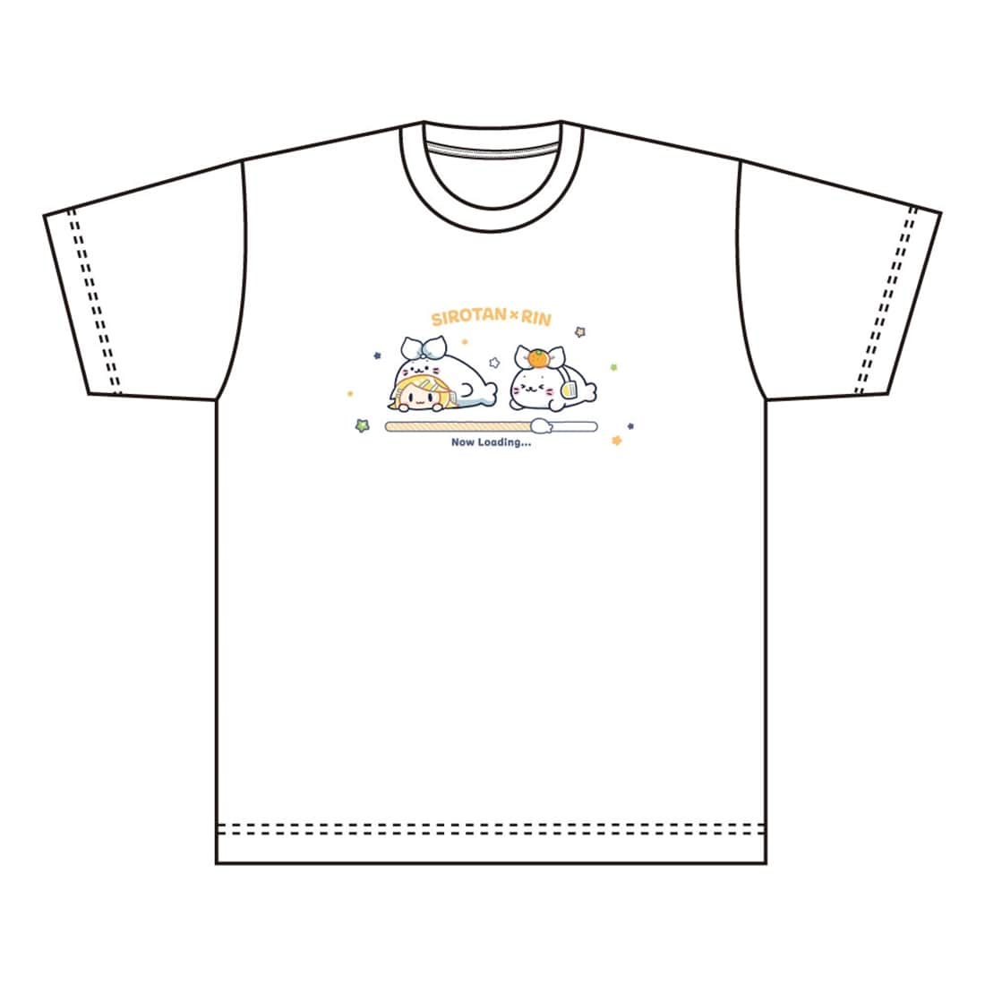 しろたん×初音ミク 第2弾 Tシャツ 鏡音リン（Lサイズ） L