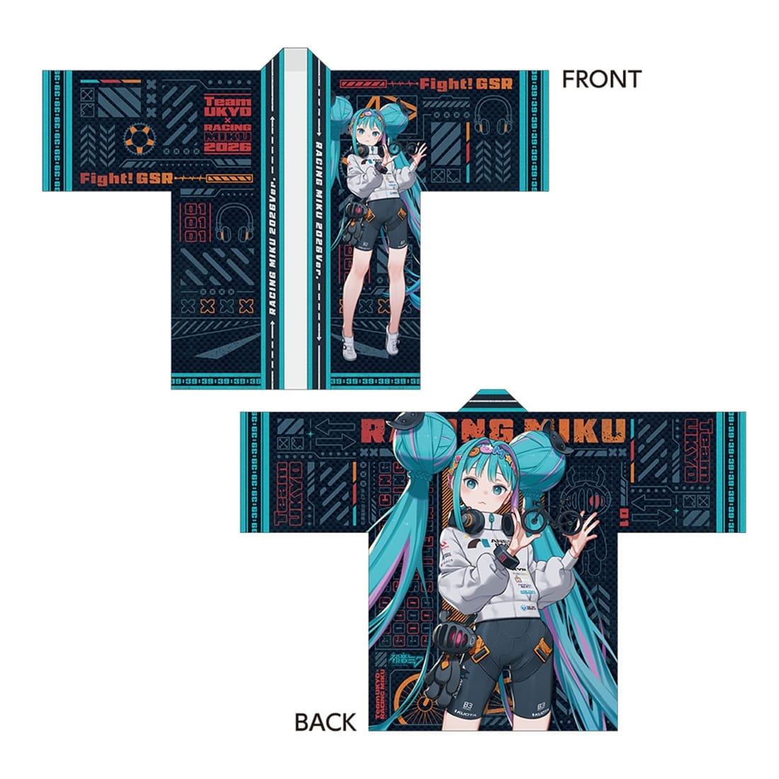 レーシングミク 2026 TEAM UKYO 応援Ver. フルグラフィックハッピ