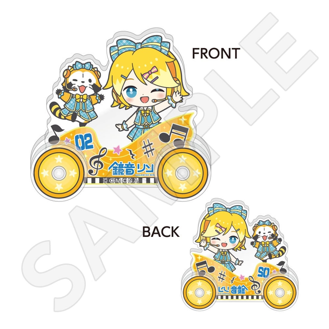 初音ミク×ラスカル 2026 トロッコ風アクリルスタンド 鏡音リン