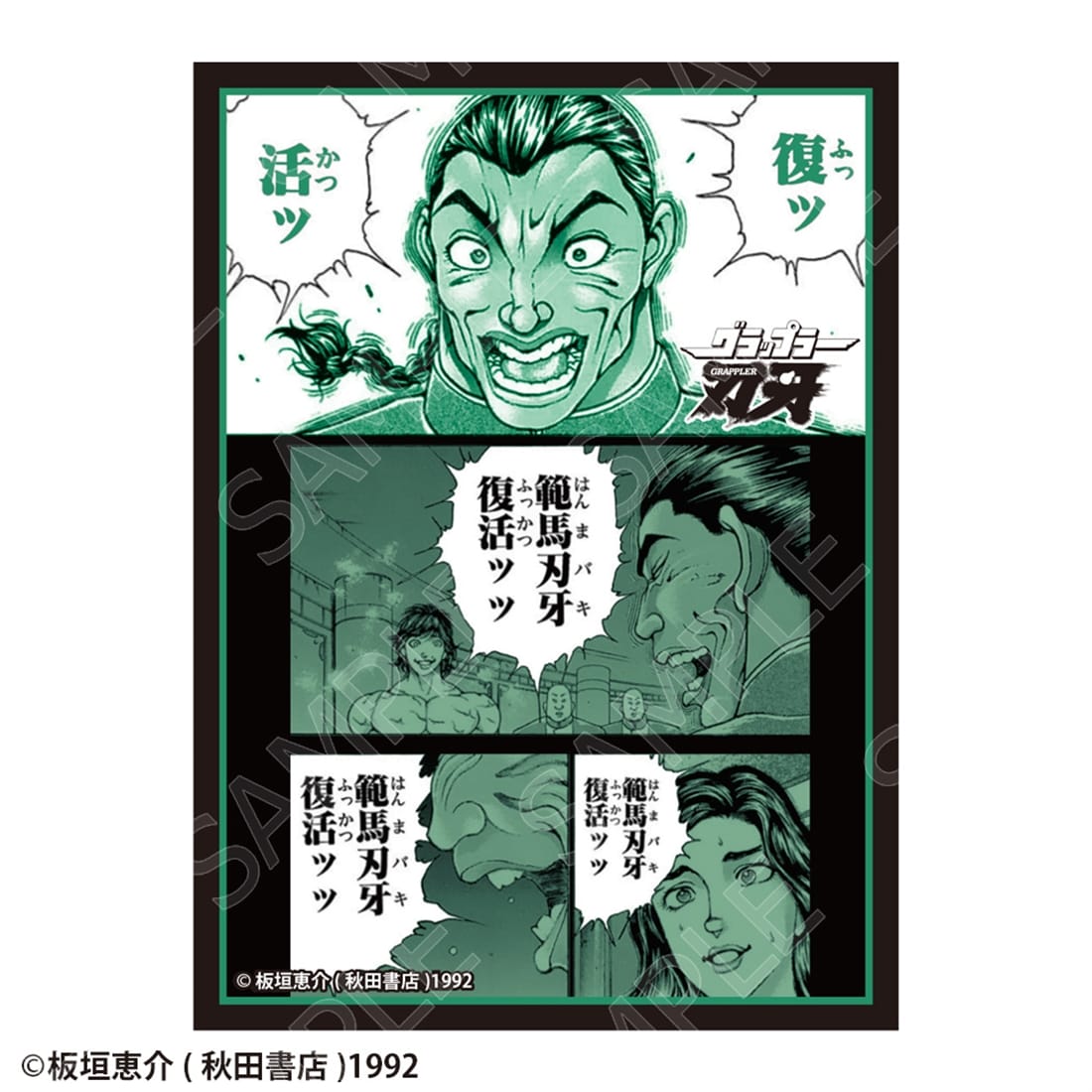 刃牙シリーズ グラフィックスリーブ 烈海王「復ッ活ッ」