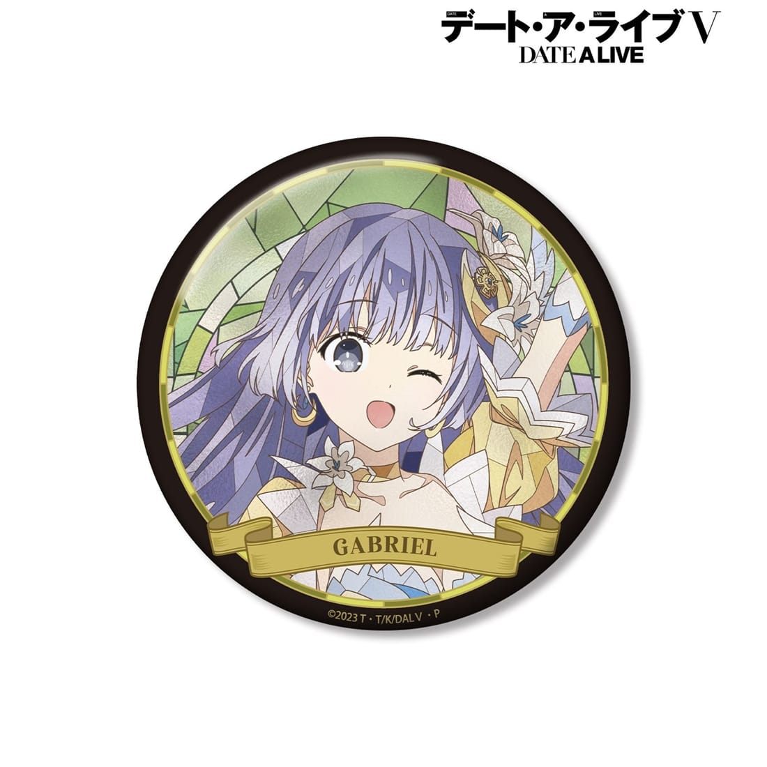 デート・ア・ライブV 誘宵美九 Aure Glass 100mm缶バッジ