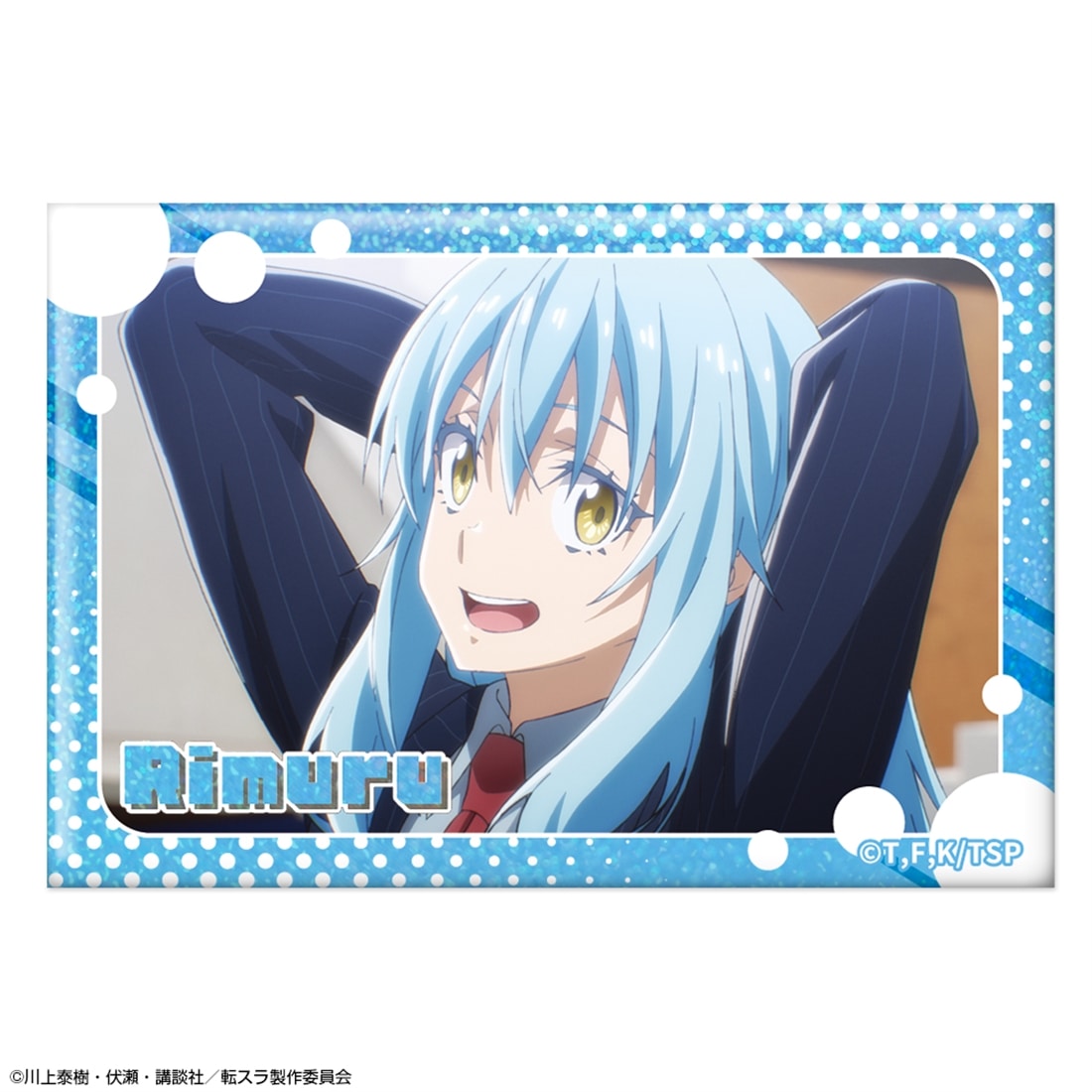 転生したらスライムだった件 ホログラム缶バッジ Ver.3 デザイン08 リムル/H