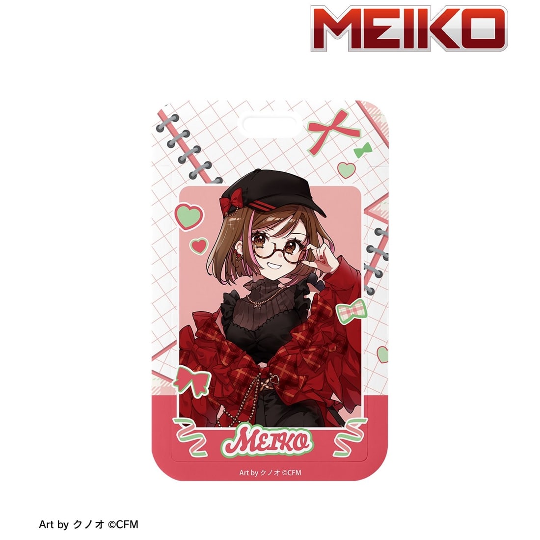 初音ミク 描き下ろし MEIKO 私服ver. Art by クノオ フォトカードホルダー