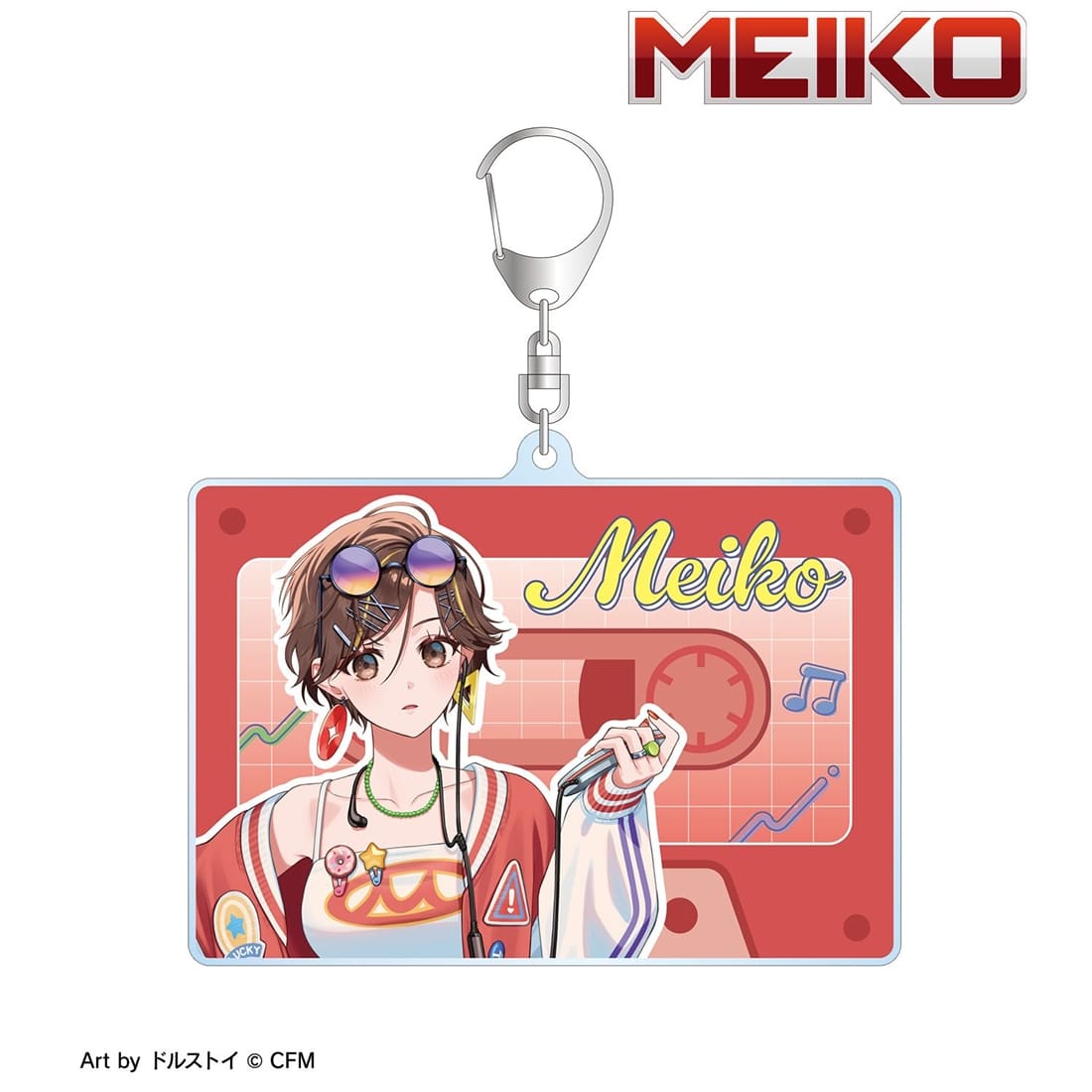 初音ミク 描き下ろし MEIKO シティポップver. Art by ドルストイ BIGアクリルキーホルダー