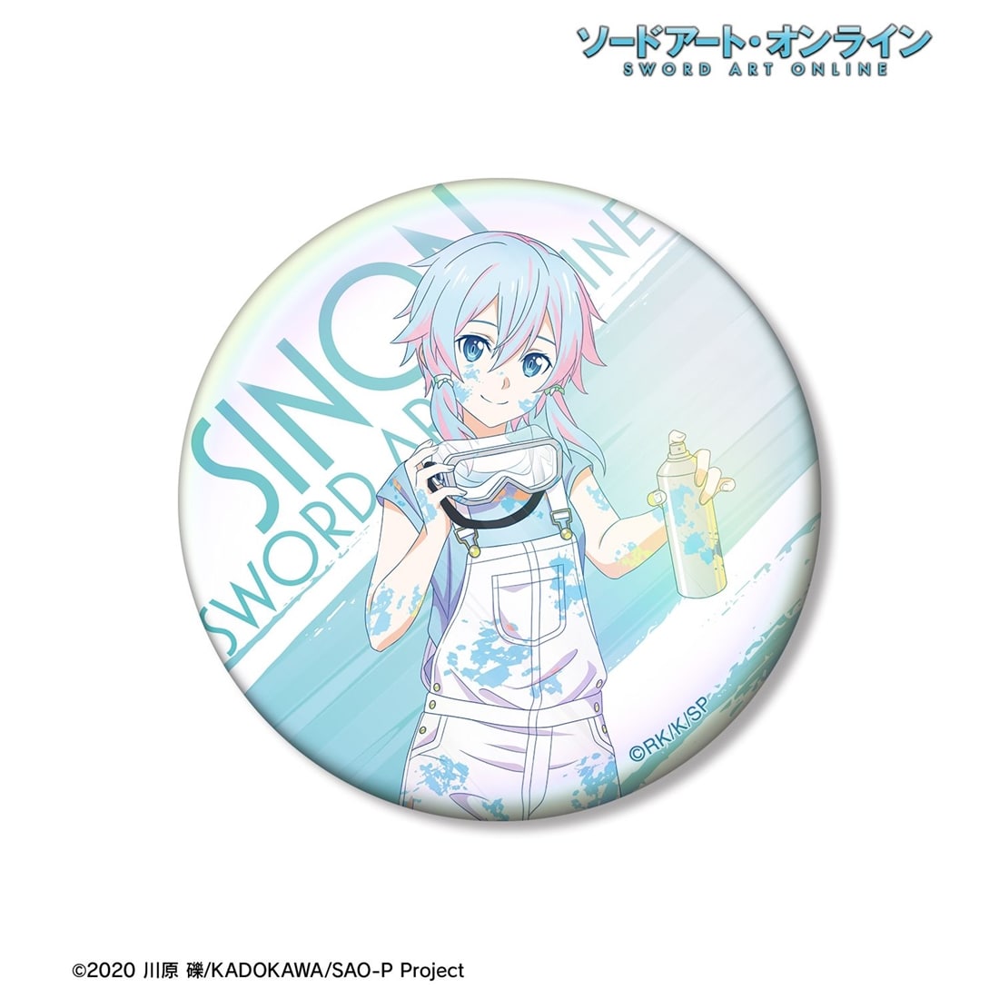 ソードアート・オンライン 描き下ろし シノン ペイントスタイルver. Ani-Art clear label 第2弾 75mmオーロラ缶バッジ