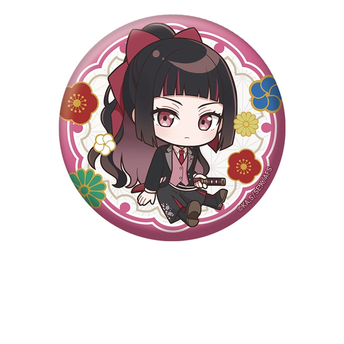 春夏秋冬代行者 春の舞 ぺたん娘缶バッジ 姫鷹さくら