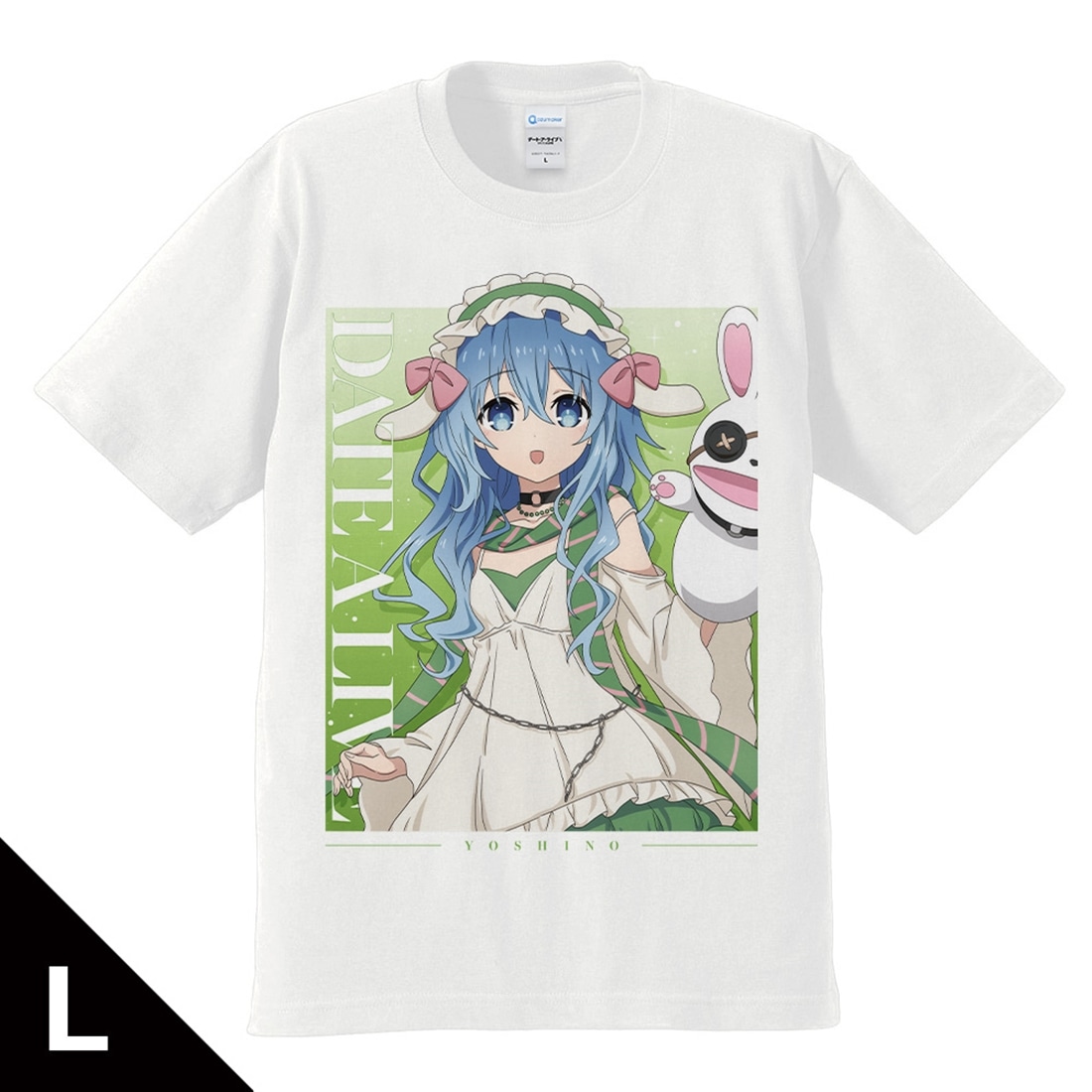 デート・ア・ライブV Tシャツ 四糸乃 ゴシックパンク ホワイトver. Lサイズ 【描き下ろし】 L