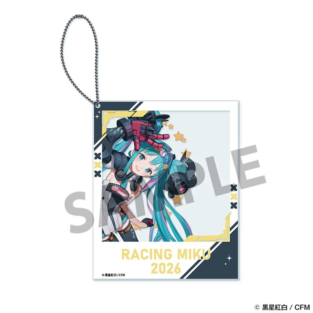 レーシングミク 2026 Rd.1 OKAYAMA 応援 Ver. ポラロイド風アクリルキーホルダー