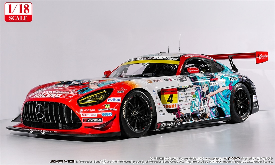 初音ミク GTプロジェクト 1/18 グッドスマイル 初音ミク AMG 2026 開幕戦Ver.