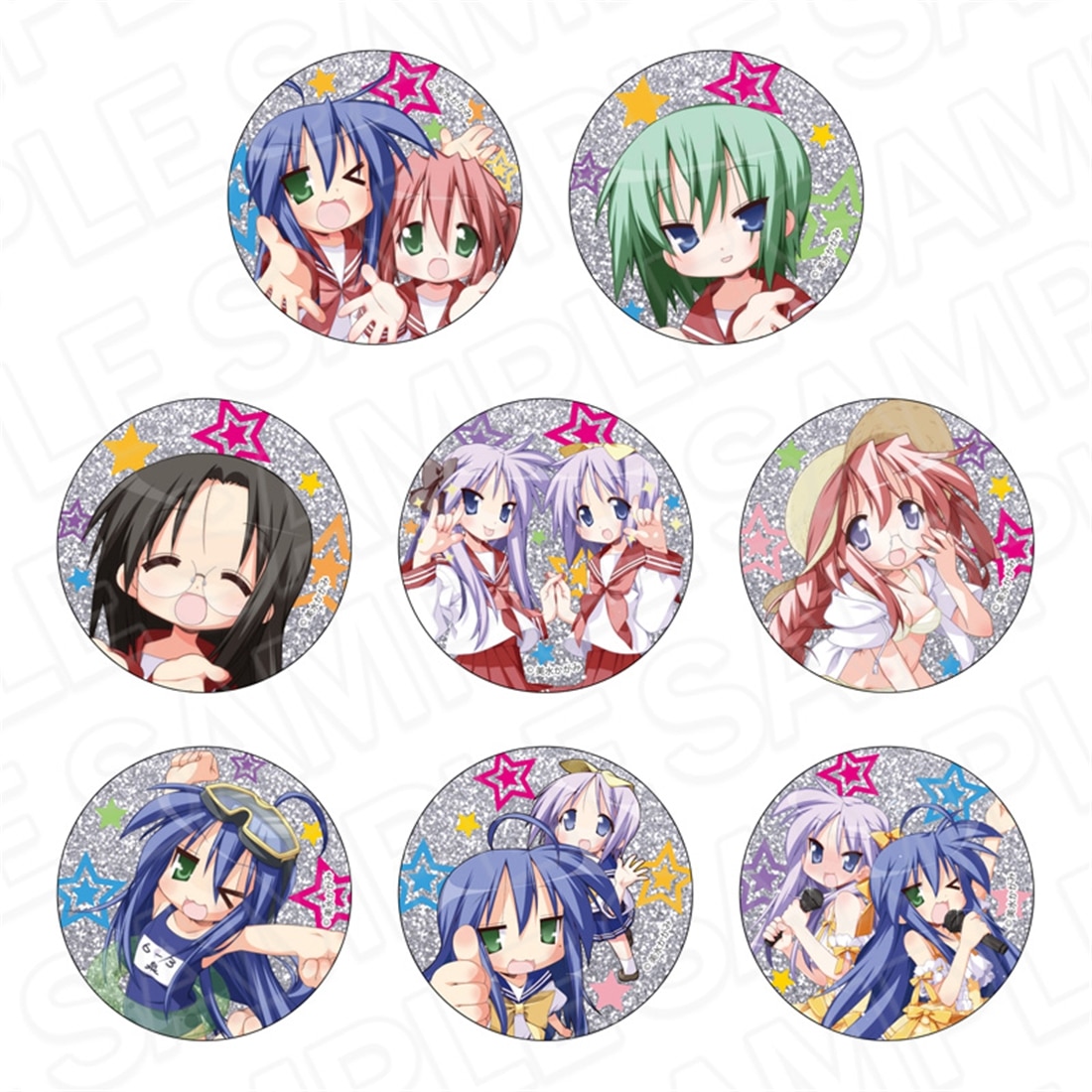 らき☆すた グリッターカンバッジ（ランダム） 【1セット】