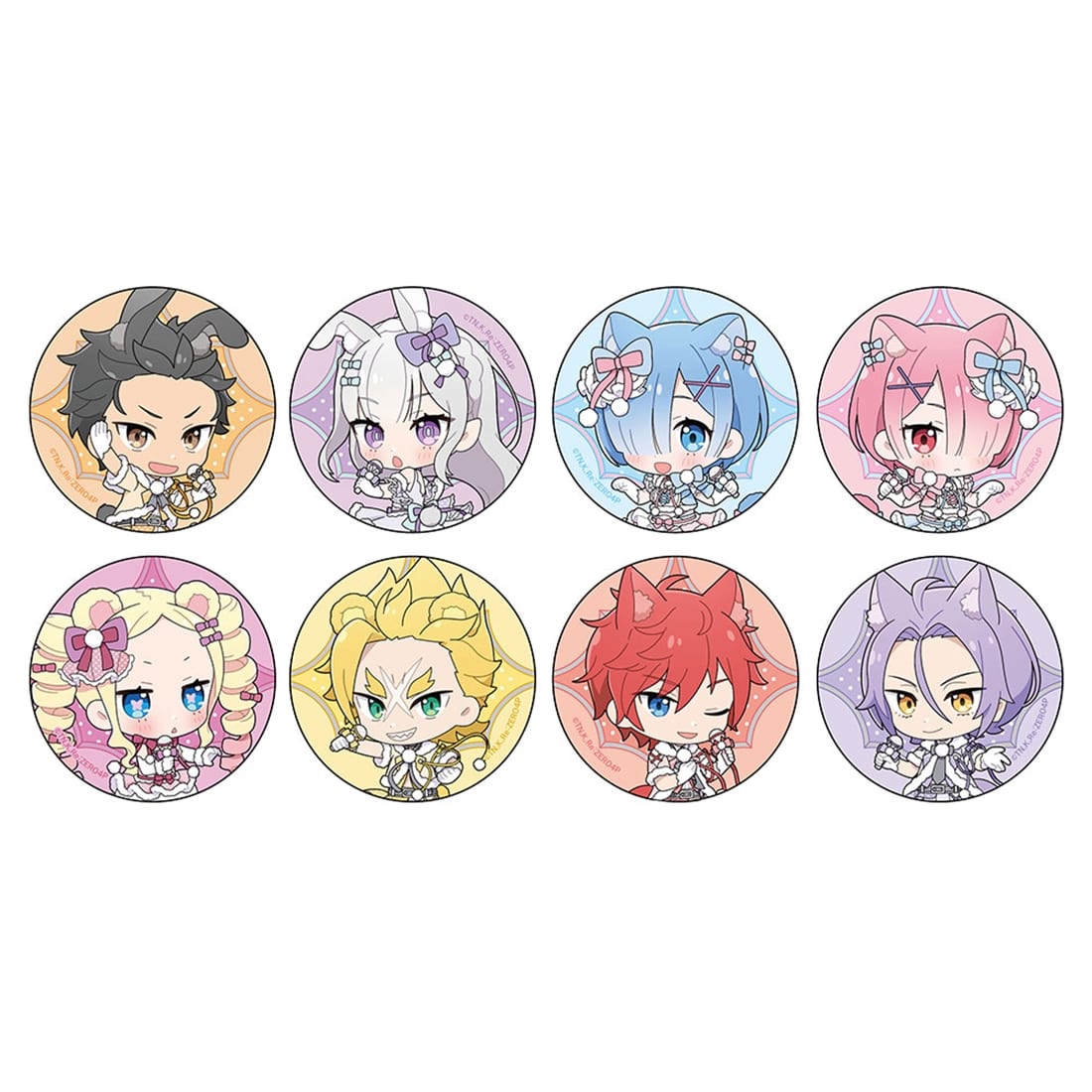 Re:ゼロから始める異世界生活 トレーディング缶バッジ けもみみアイドル/ミニキャラ 【1BOX】